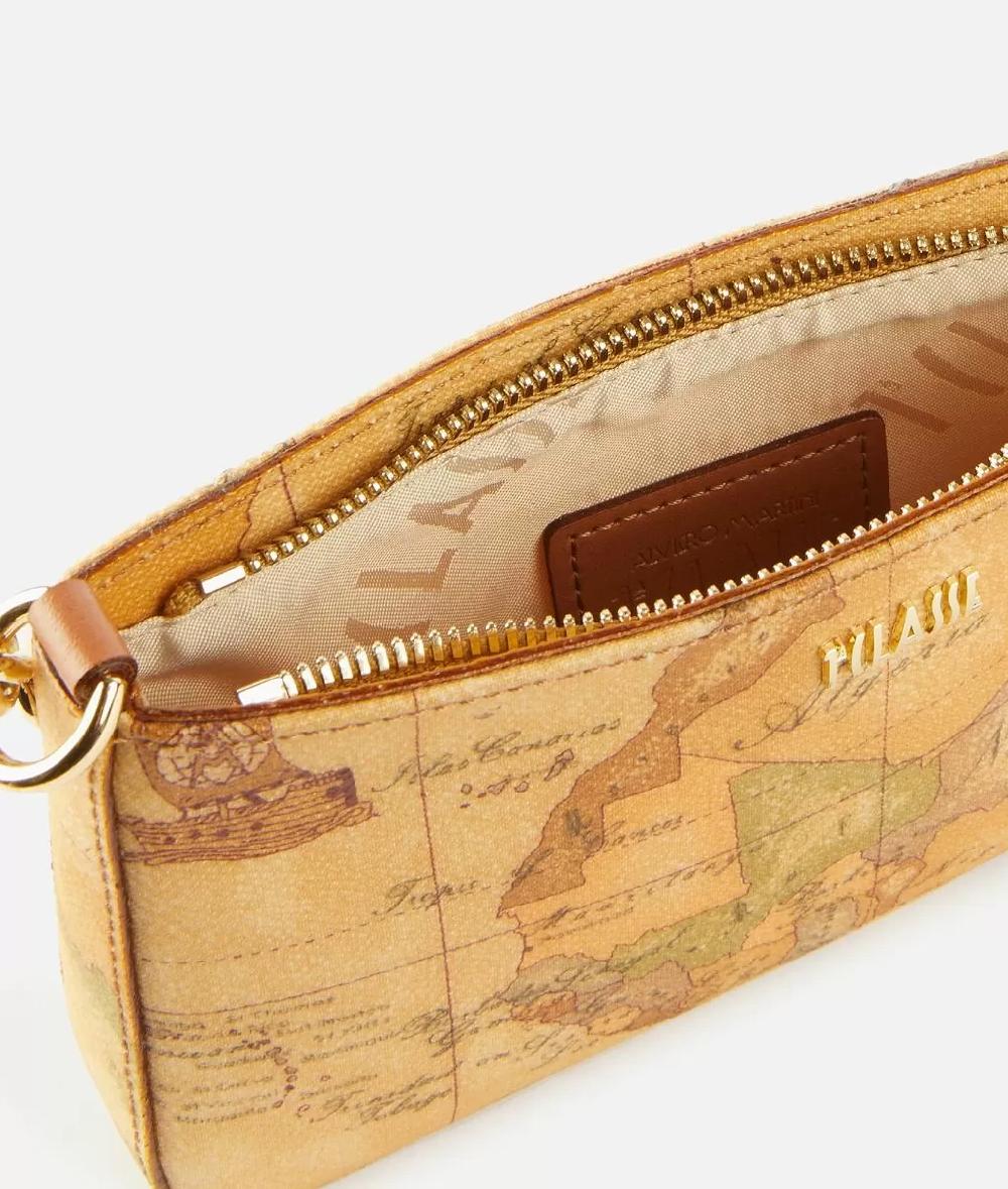 Alviero martini 1a classe Pochette con tracolla in tessuto Geo Classic Naturale Sconti questo mese