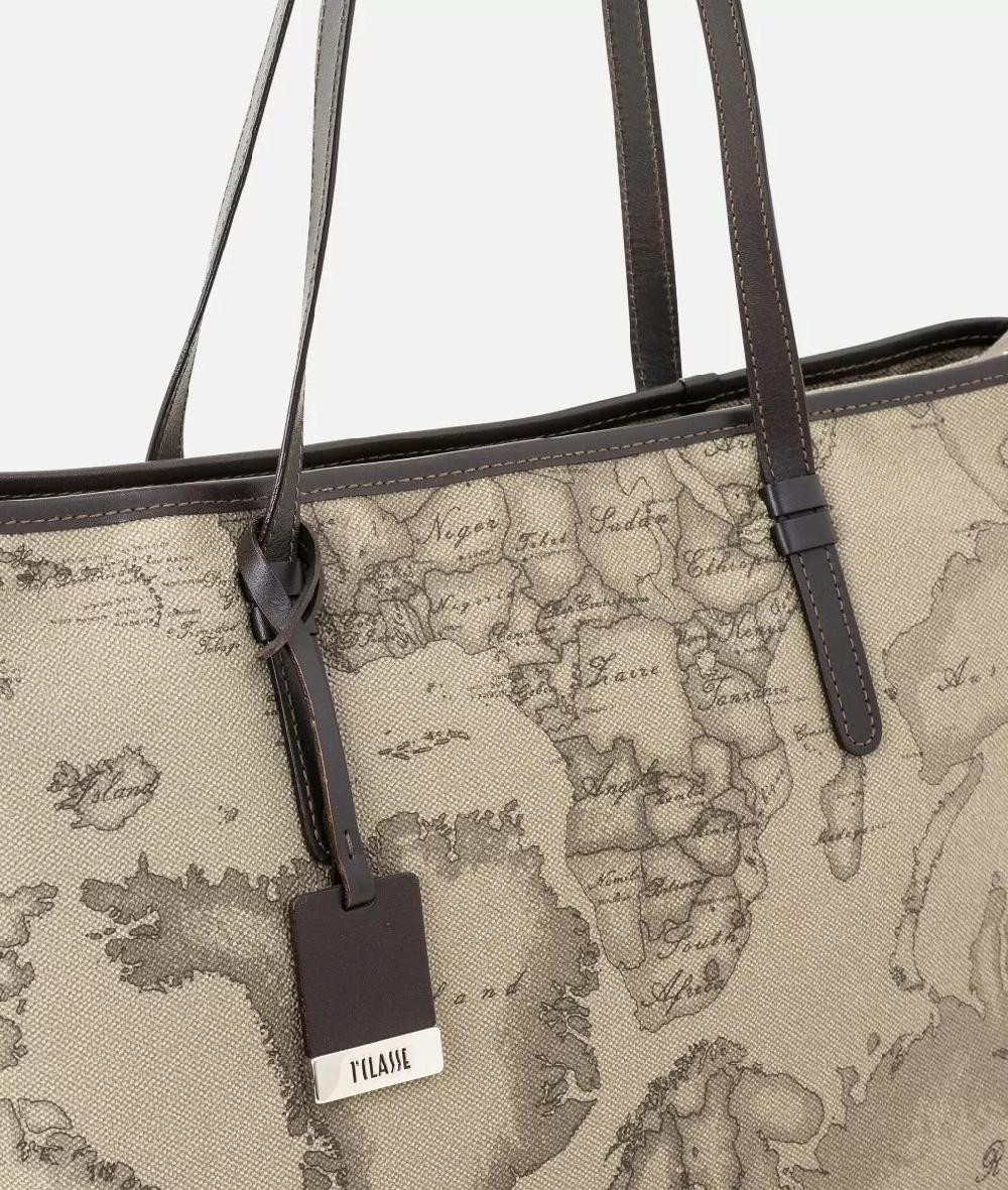 Alviero martini 1a classe Geo Tortora Borsa shopping grande Consegna Veloce