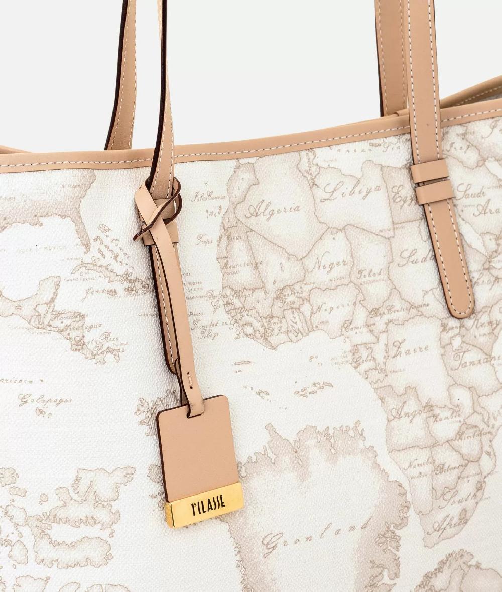 Alviero martini 1a classe Geo White Borsa shopping grande Shopping Online