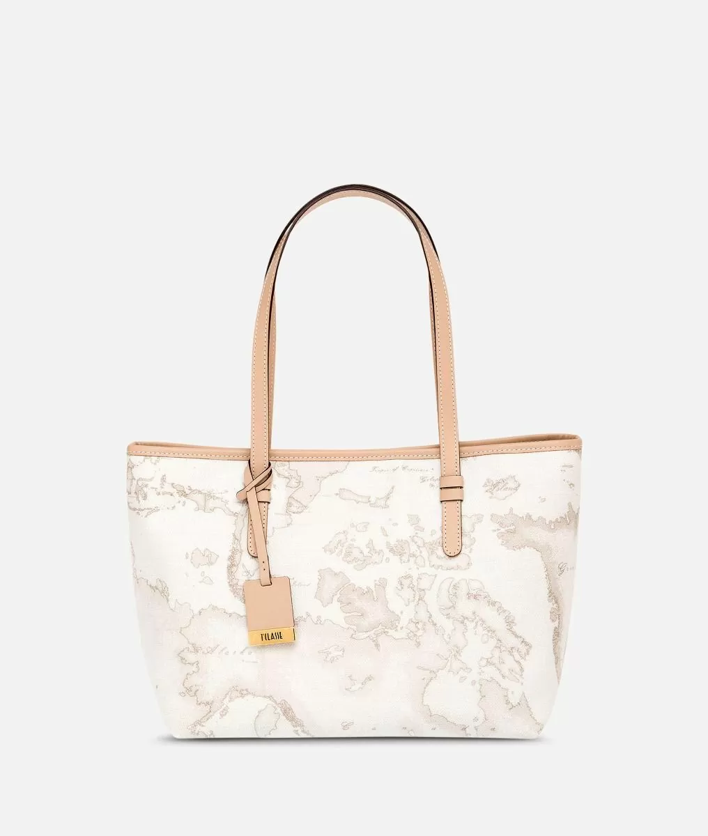 Alviero martini 1a classe Geo White Borsa shopping media