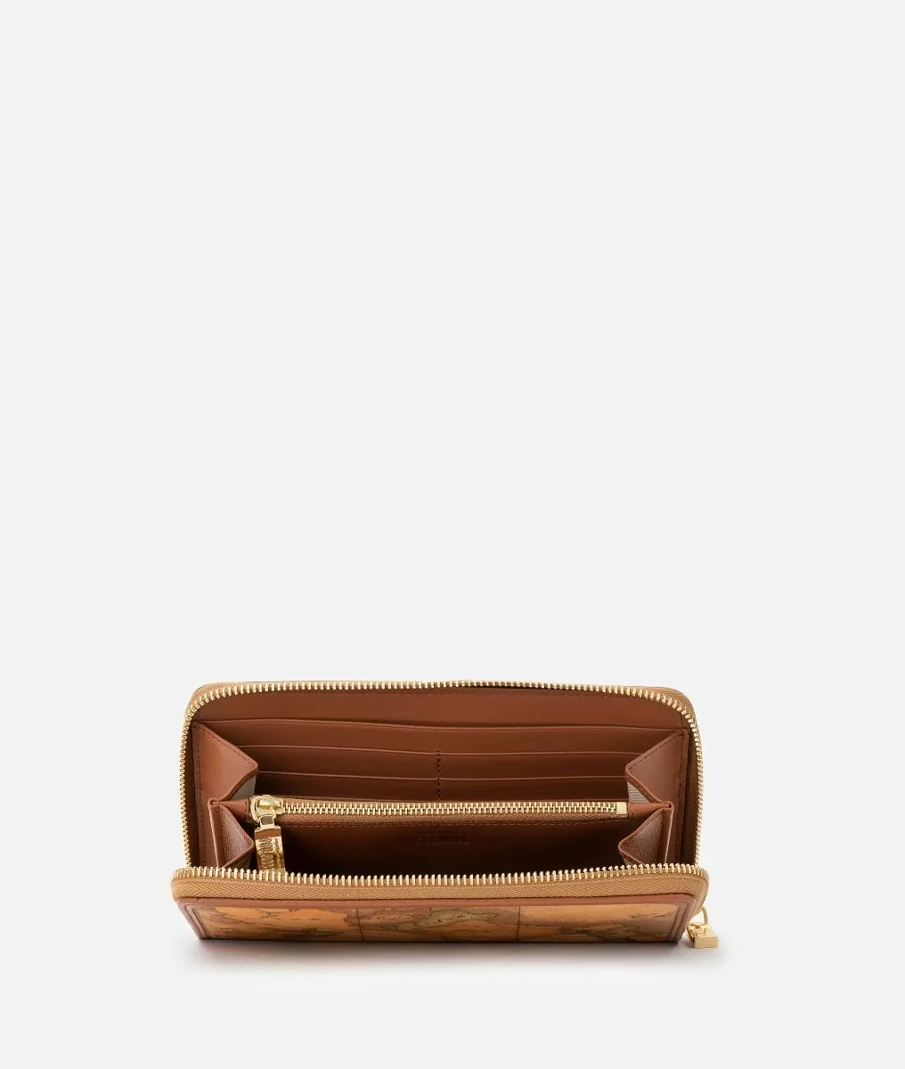 Alviero martini 1a classe Geo Classic portafoglio grande zip-around Saldi Di Fabbrica