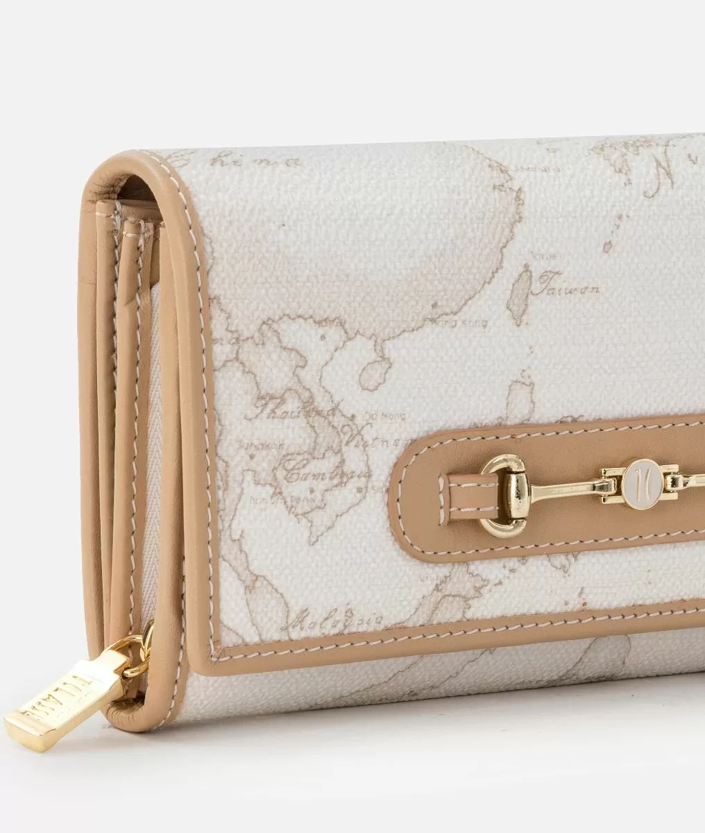 Alviero martini 1a classe Geo White portafoglio con morsetto Moda
