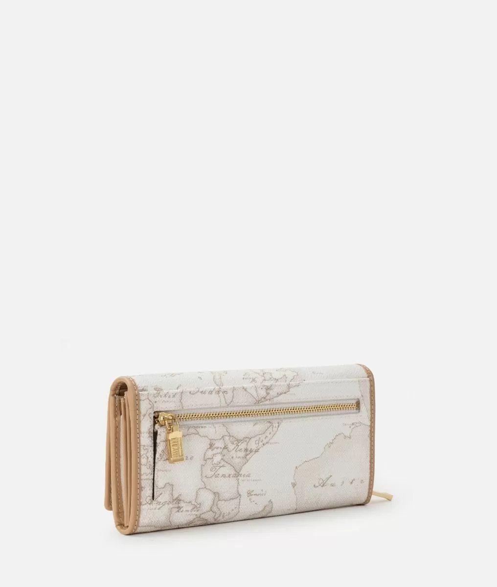 Alviero martini 1a classe Geo White portafoglio con morsetto Moda
