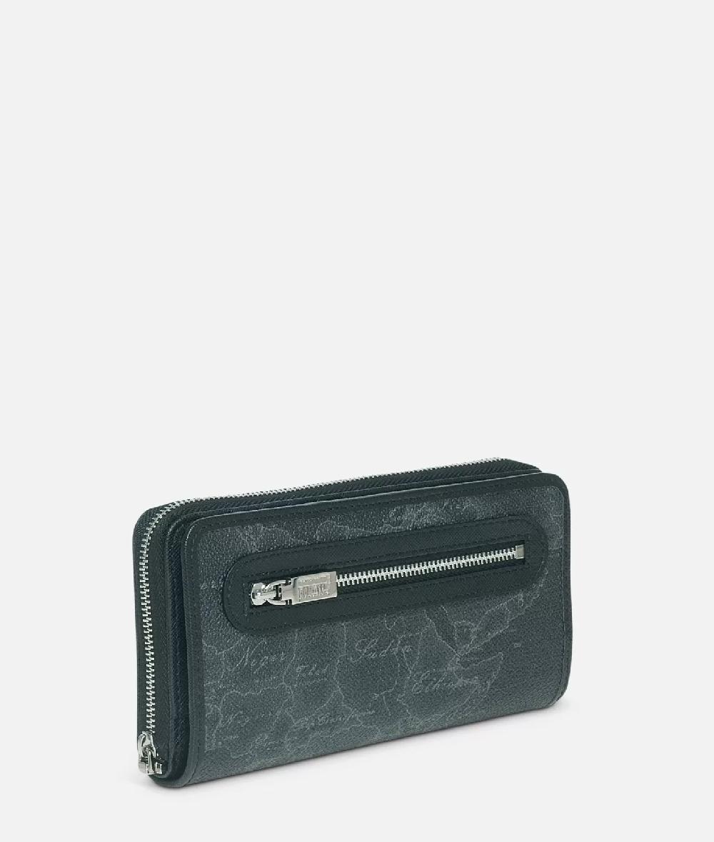 Alviero martini 1a classe Geo Black Portafogli grande con zip Offerta migliore