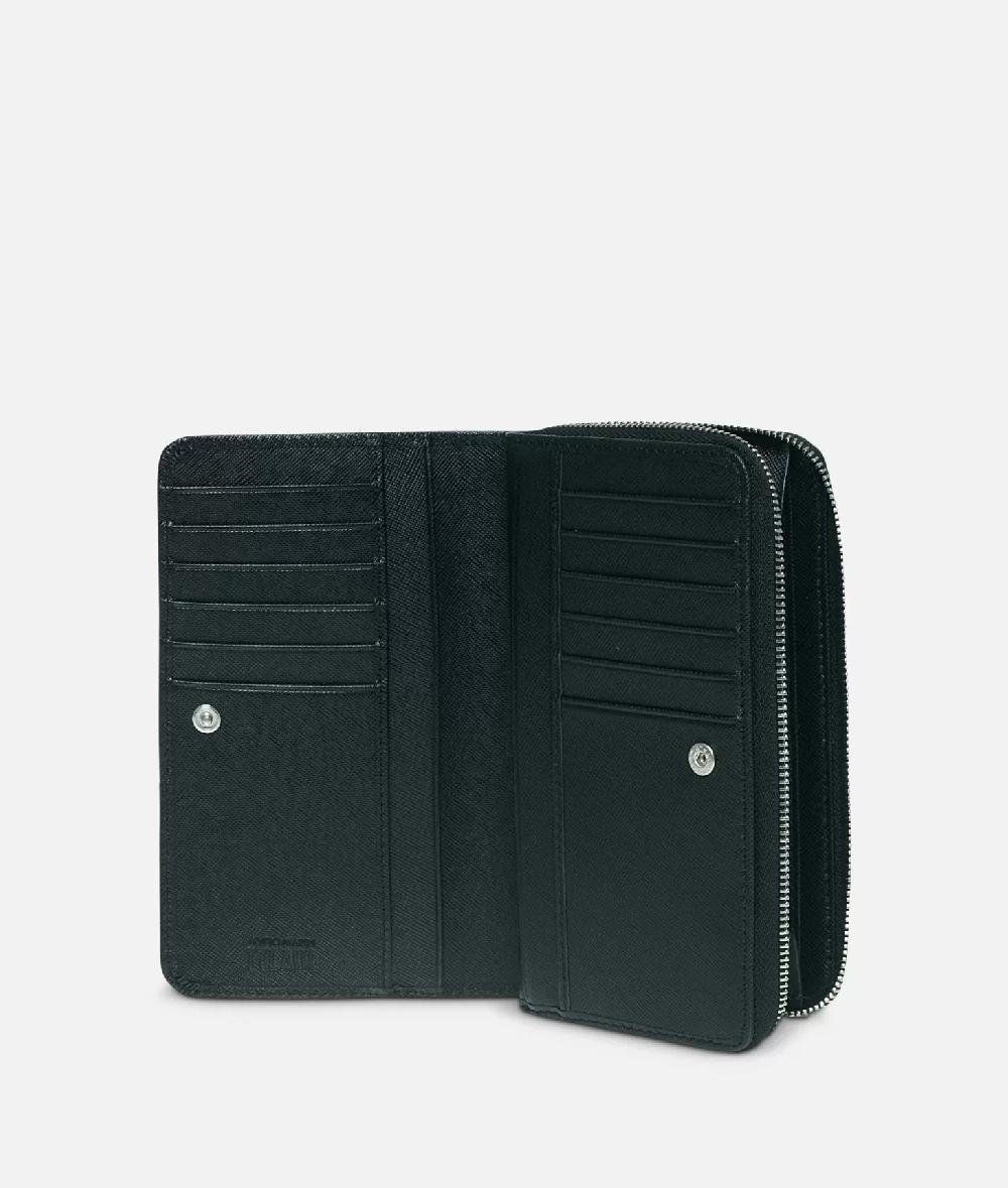 Alviero martini 1a classe Geo Black Portafogli grande con zip Offerta migliore