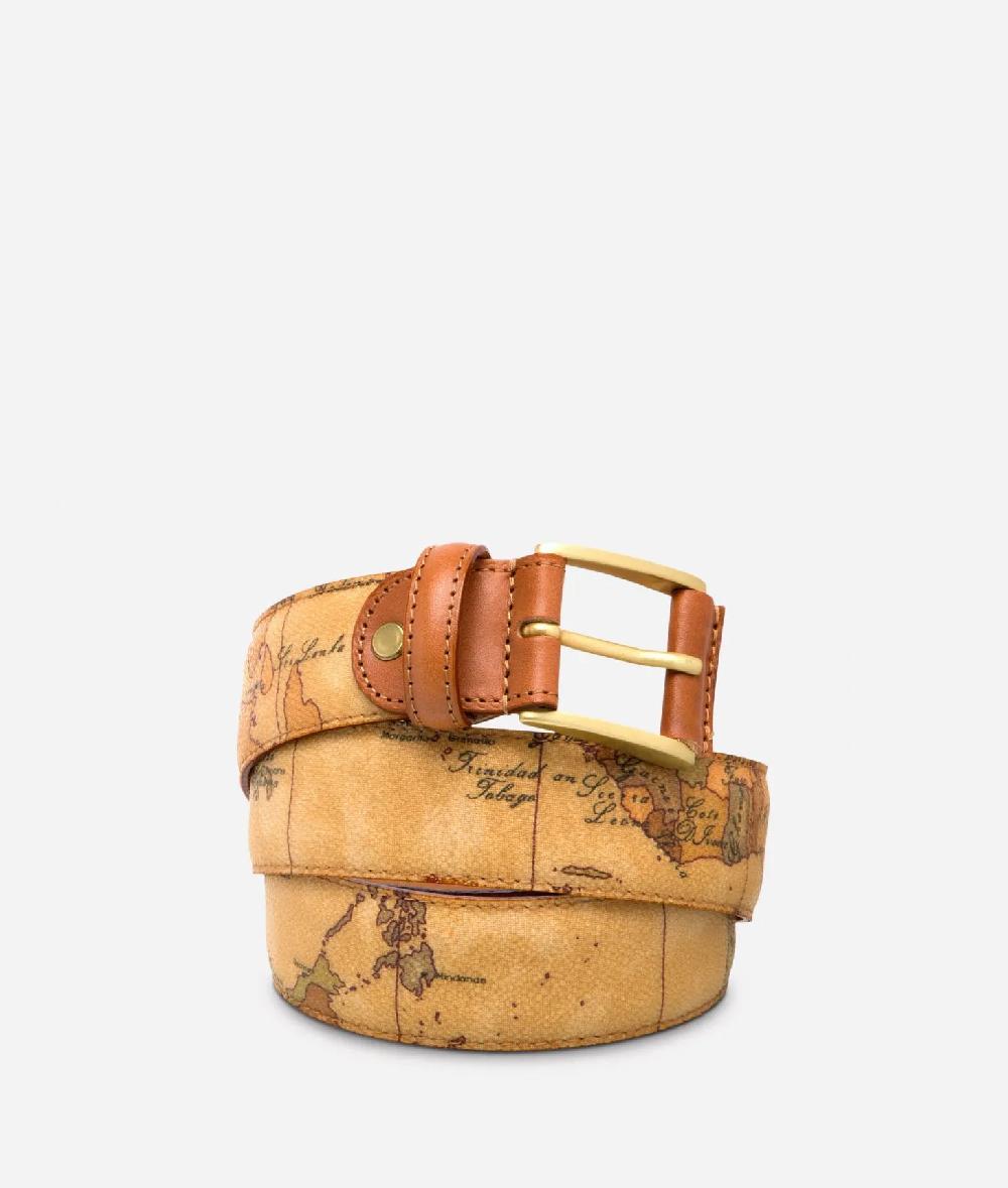 Alviero martini 1a classe Geo Classic Cintura con fibbia logata Offerte esclusive