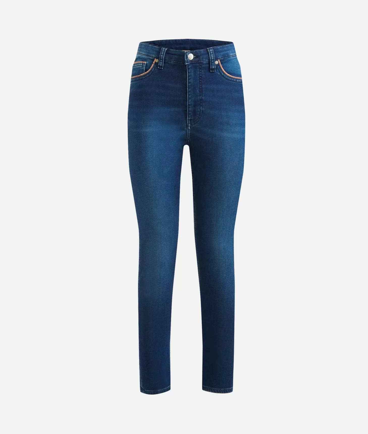 Alviero martini 1a classe Jeans slim in denim felpa a vita alta Blu Stone Online