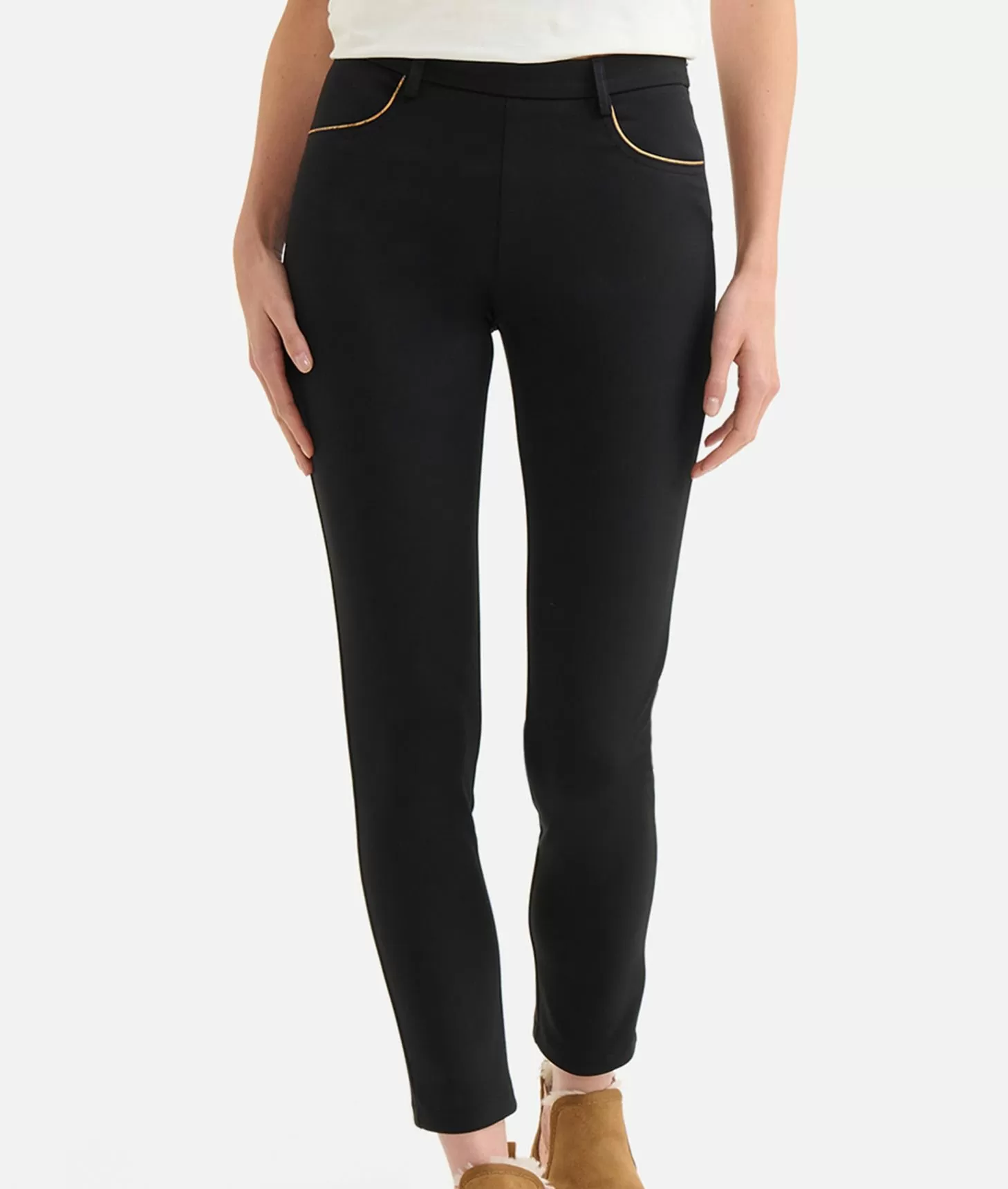 Alviero martini 1a classe Pantaloni in tessuto tecnico scuba Neri Outlet