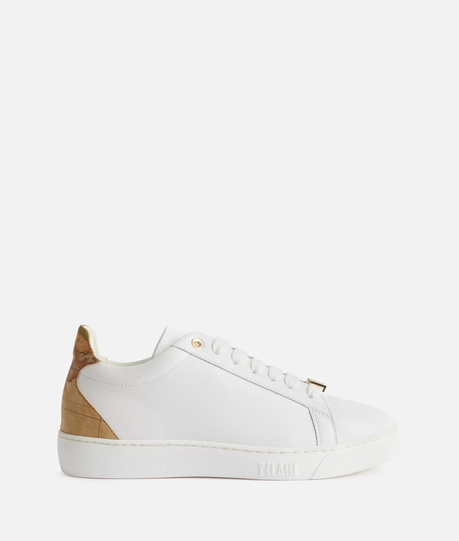 Alviero martini 1a classe Sneakers in pelle liscia con passalaccio 1ᴬ Classe Bianche