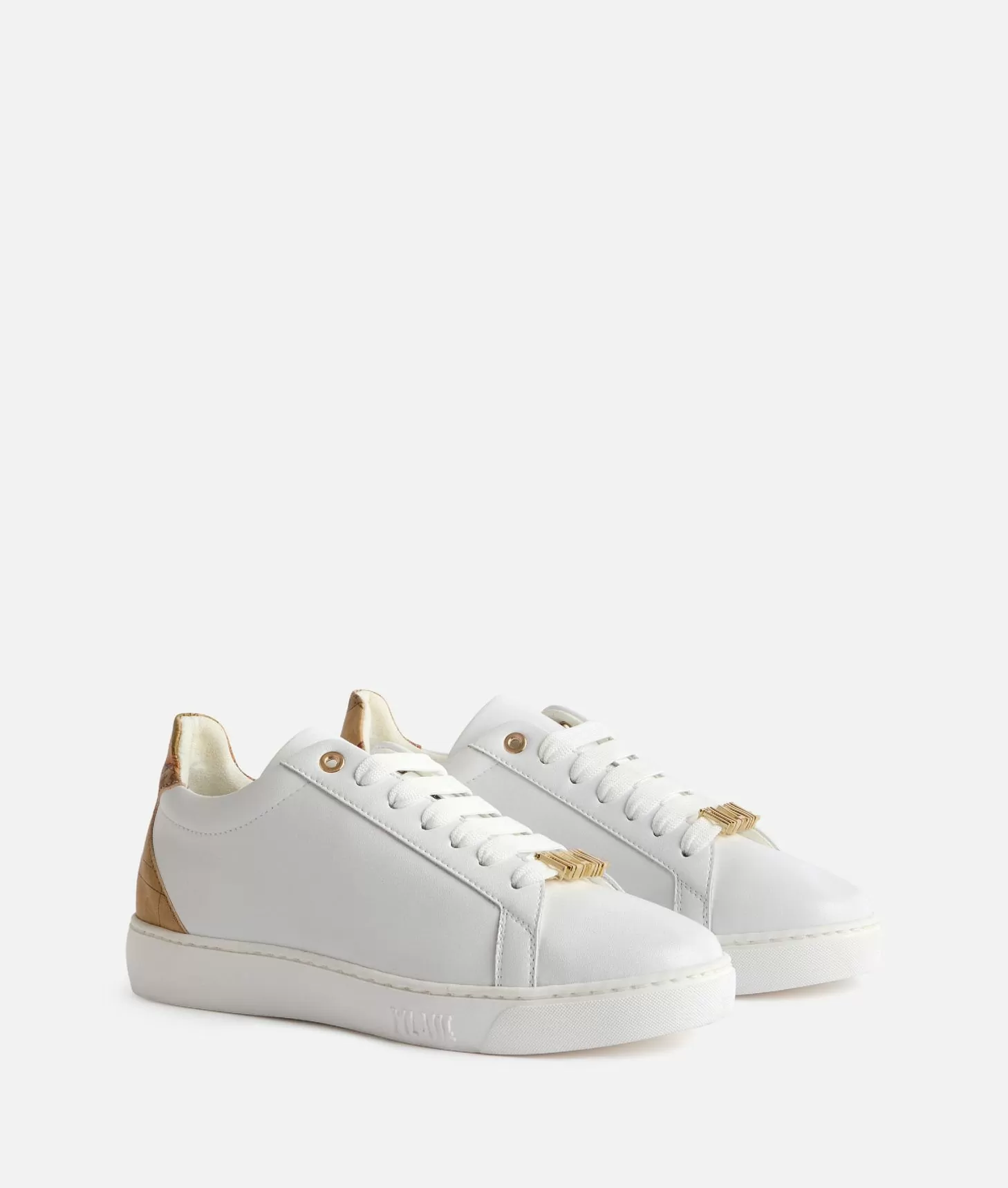 Alviero martini 1a classe Sneakers in pelle liscia con passalaccio 1ᴬ Classe Bianche Offerta natalizia