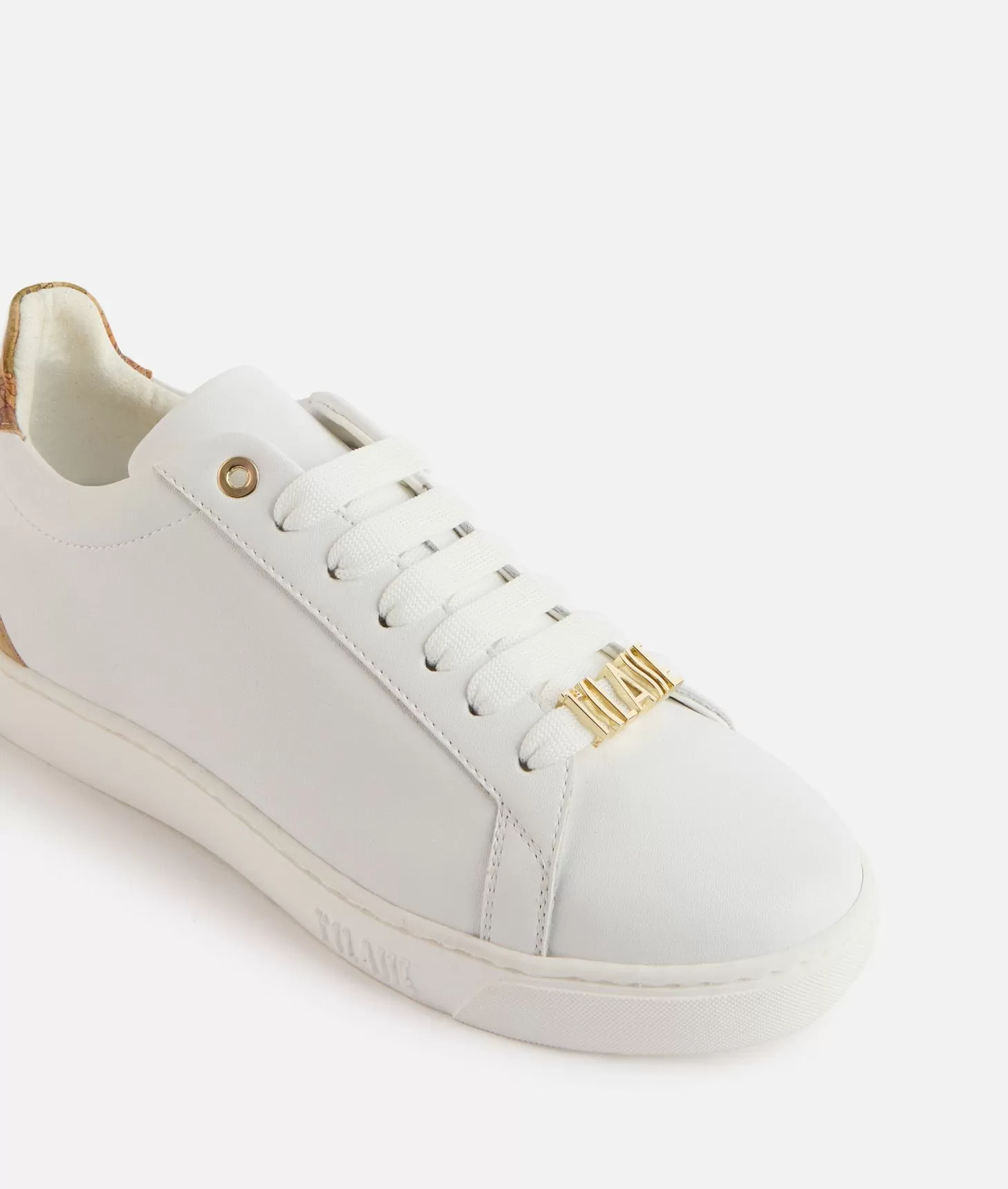 Alviero martini 1a classe Sneakers in pelle liscia con passalaccio 1ᴬ Classe Bianche Offerta natalizia