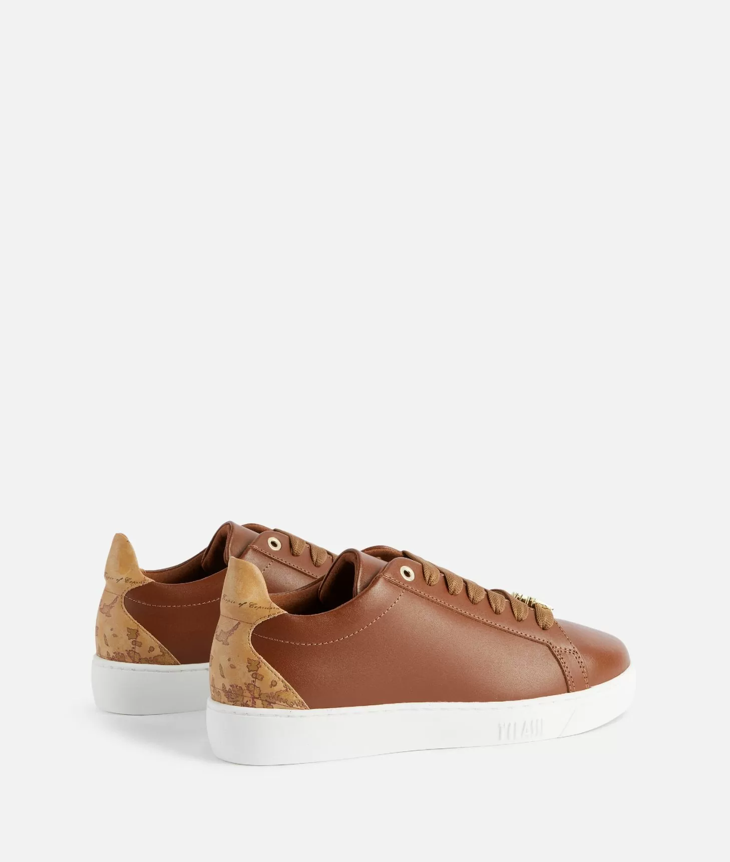 Alviero martini 1a classe Sneakers in pelle liscia con passalaccio 1ᴬ Classe Castagna Offerta Pasqua