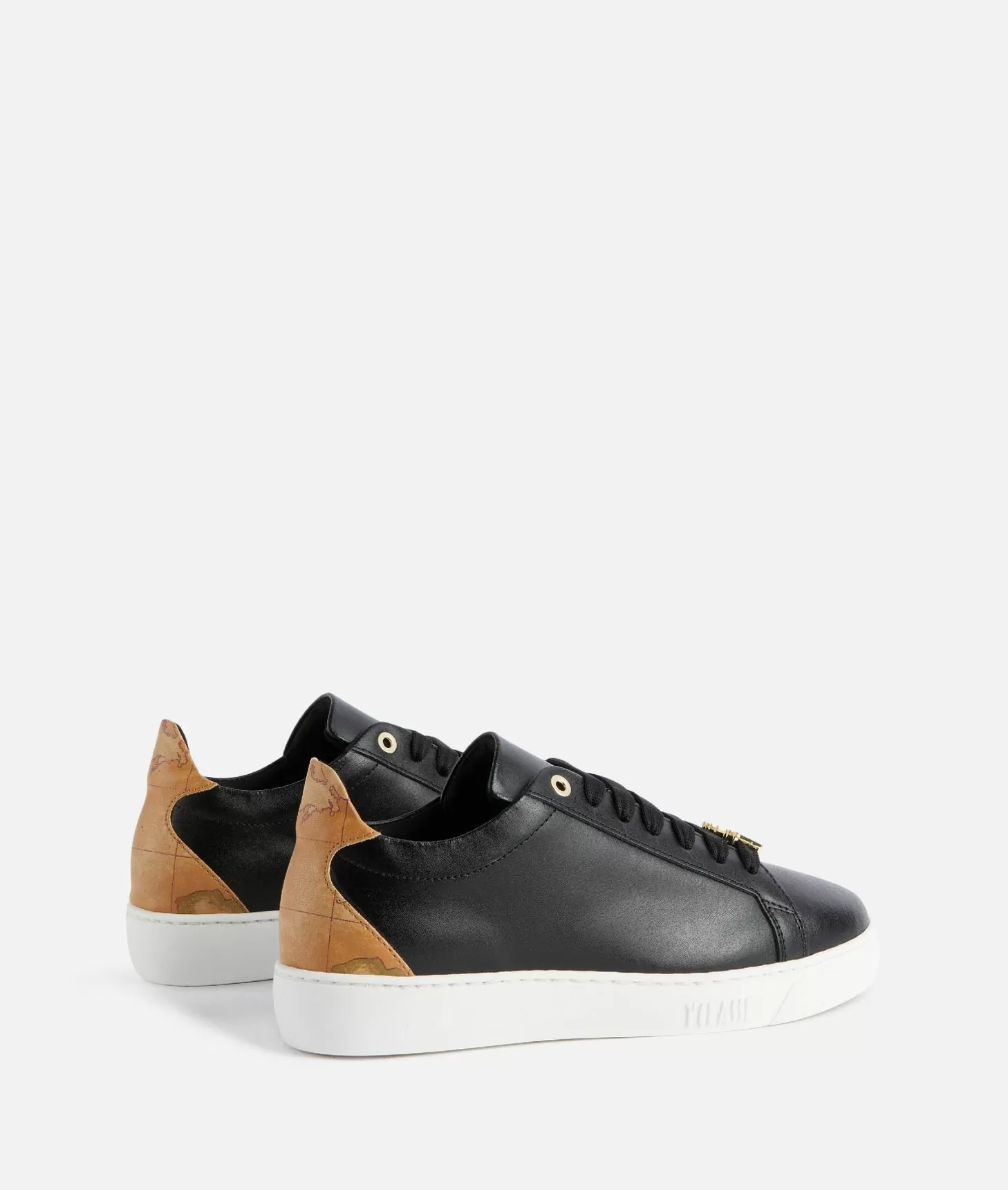Alviero martini 1a classe Sneakers in pelle liscia con passalaccio 1ᴬ Classe Nere Offerta per la Festa della Mamma