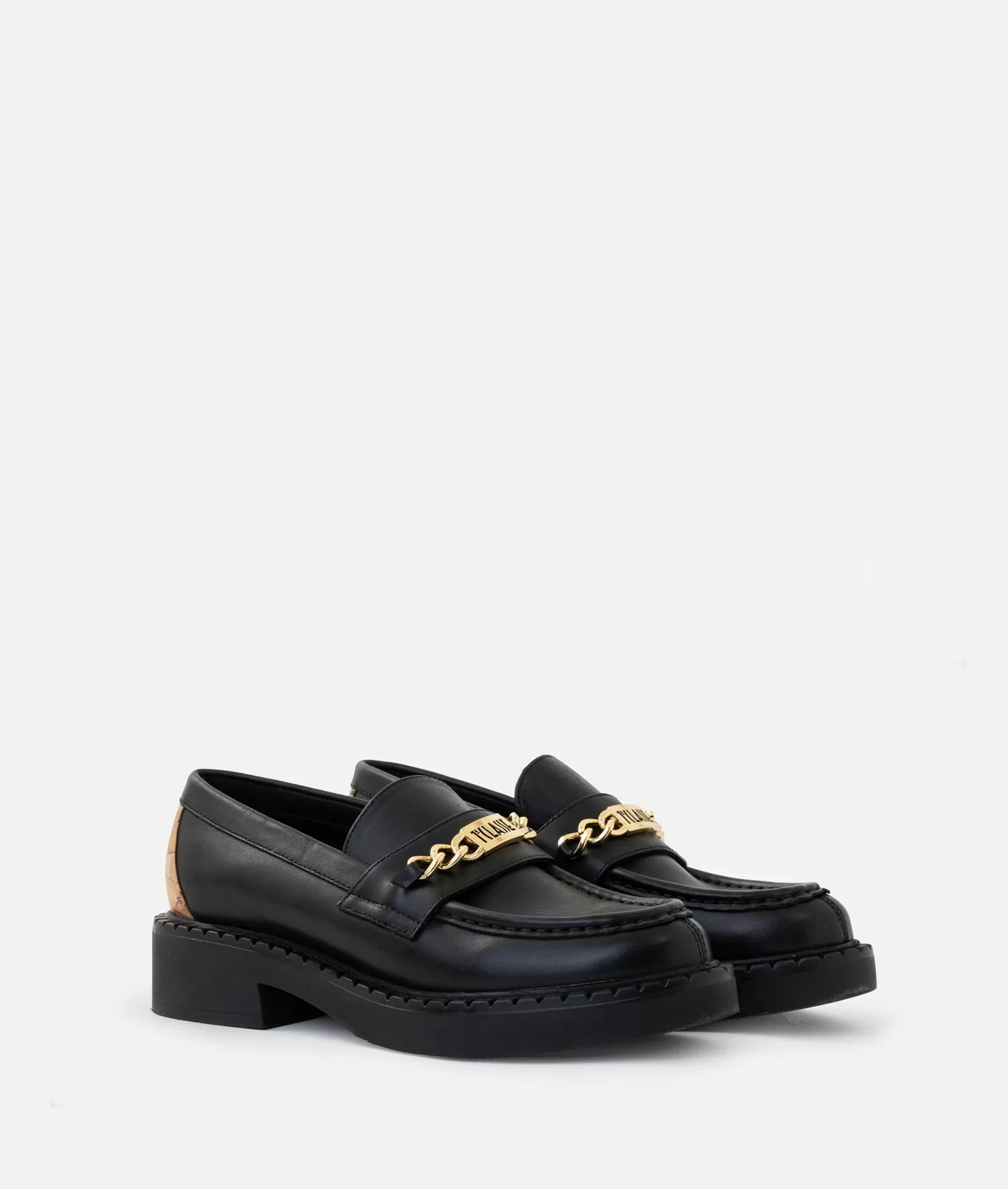 Alviero martini 1a classe Mocassini in pelle liscia con morsetto 1ᴬ Classe Neri Offerta San Valentino