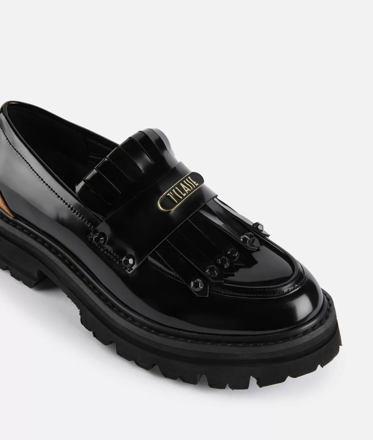 Alviero martini 1a classe Mocassini in eco pelle spazzolata con placchetta 1ᴬ Classe Neri Offerta Anniversario