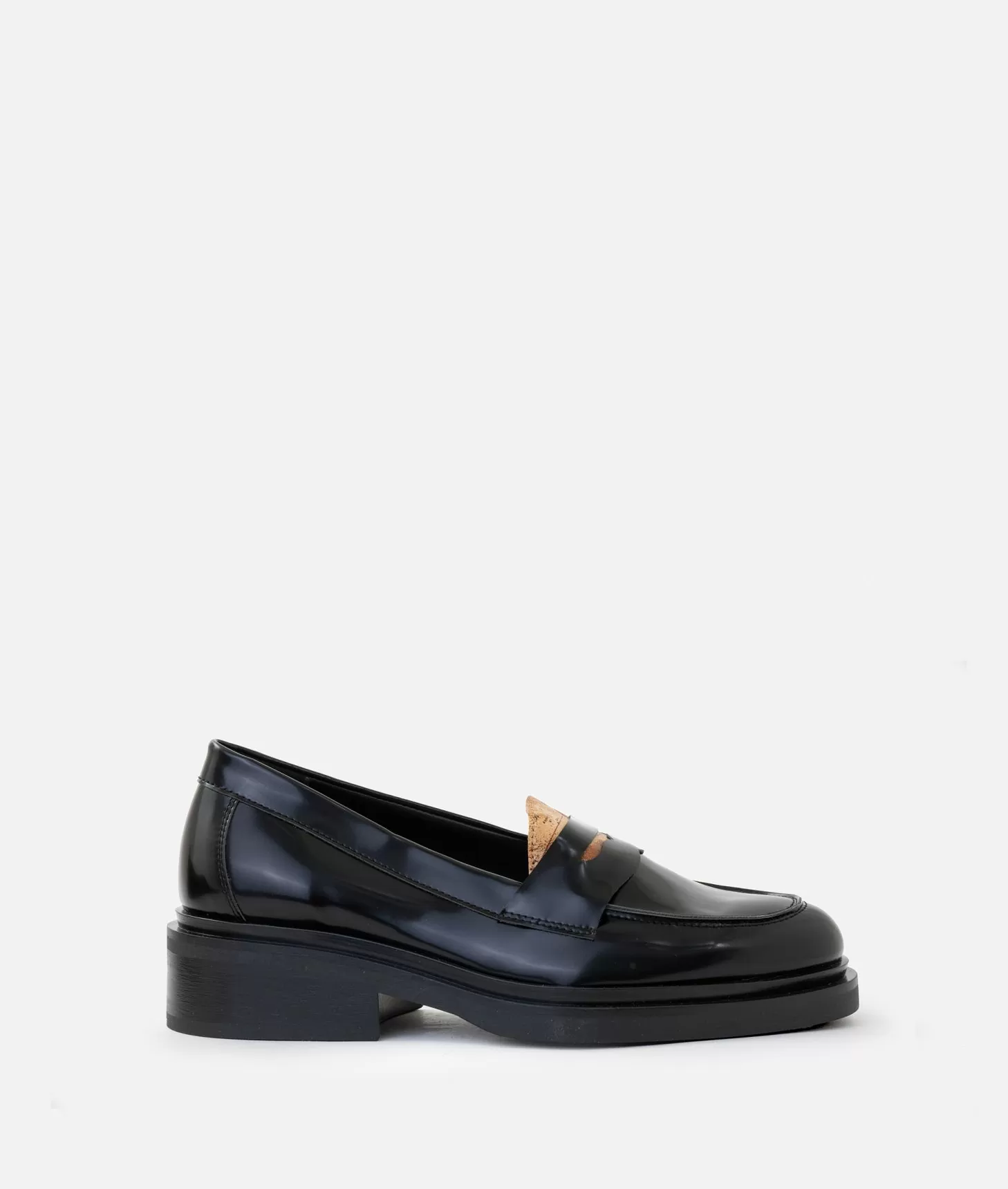 Alviero martini 1a classe Mocassini in eco pelle spazzolata con linguetta Geo Classic Neri