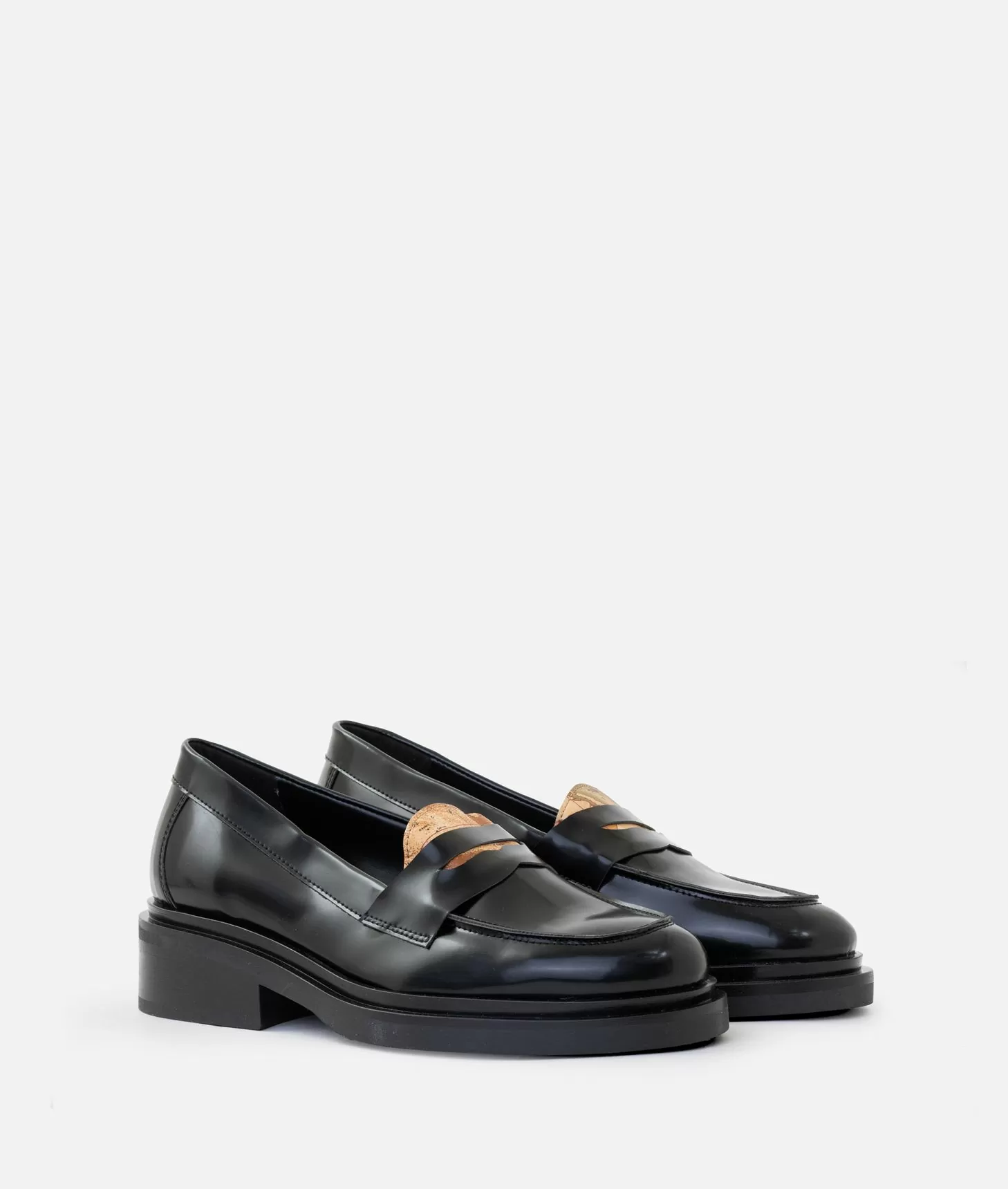 Alviero martini 1a classe Mocassini in eco pelle spazzolata con linguetta Geo Classic Neri Smaltimento dello stoccaggio