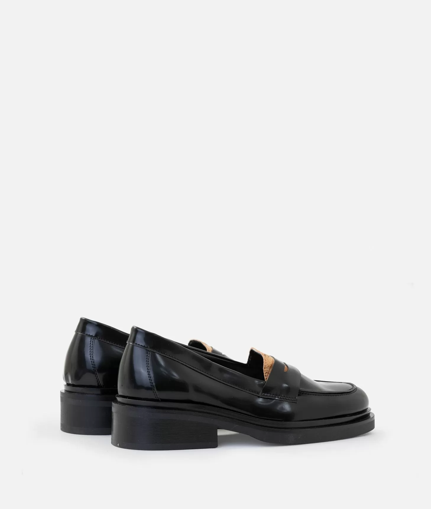 Alviero martini 1a classe Mocassini in eco pelle spazzolata con linguetta Geo Classic Neri Smaltimento dello stoccaggio