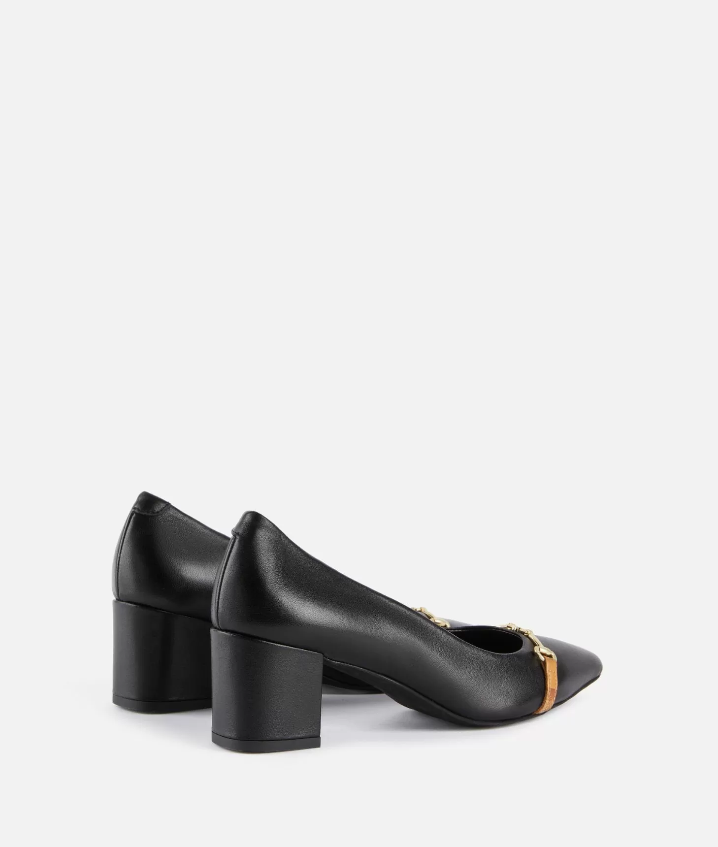 Alviero martini 1a classe Décolleté in pelle lucida con morsetto 1C Nere Offerta migliore
