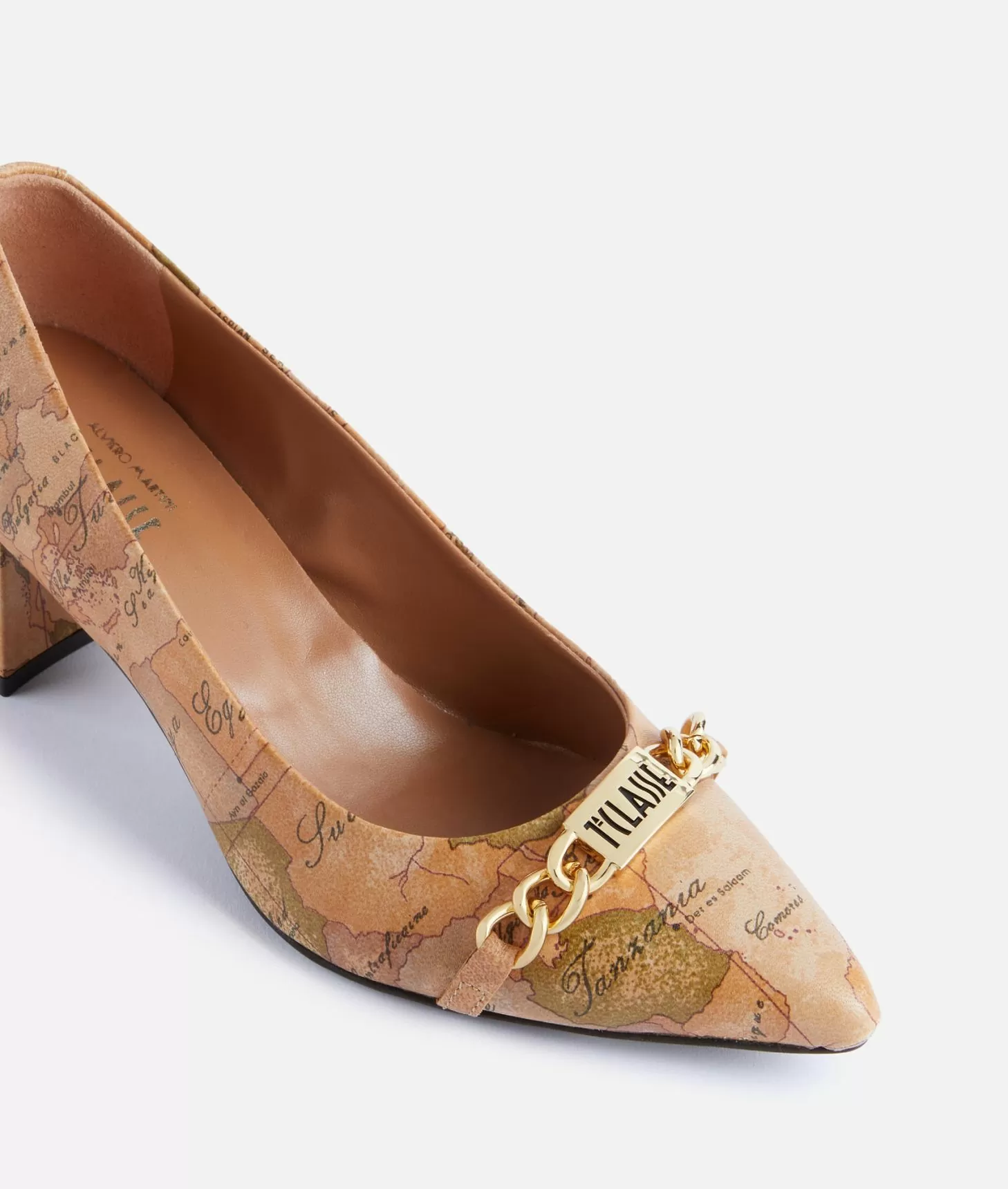 Alviero martini 1a classe Décolleté in nappa con morsetto 1ᴬ Classe Geo Classic Latest fashion