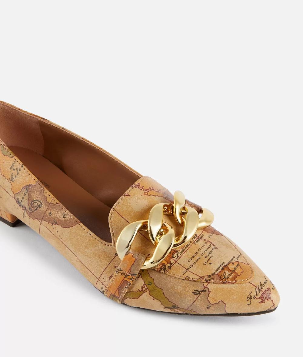 Alviero martini 1a classe Mocassini in eco nappa con maxi catena Geo Classic Online Outlet