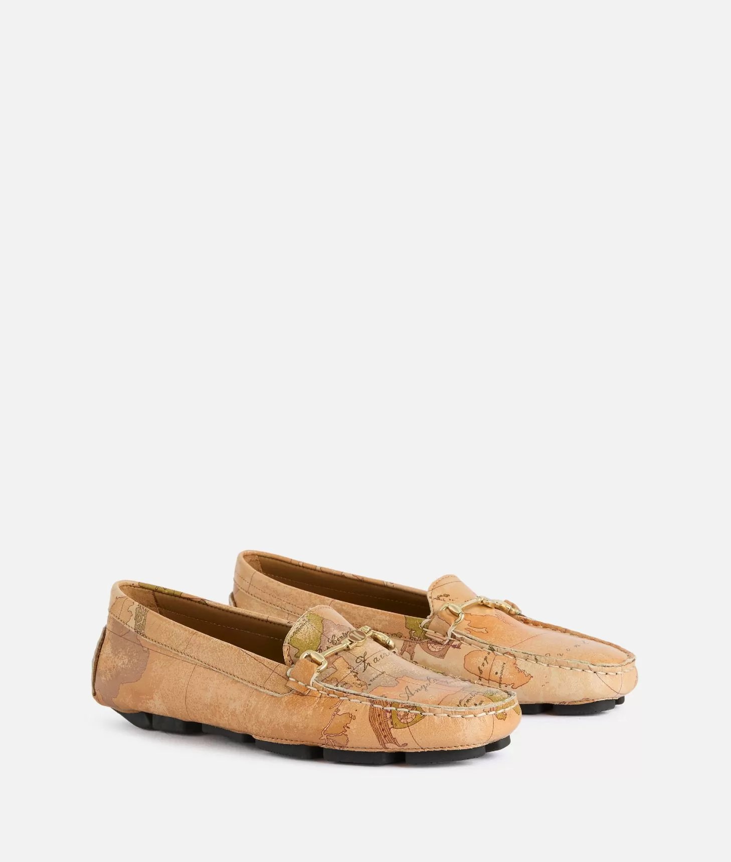 Alviero martini 1a classe Mocassini in nappa con morsetto 1C stampa Geo Classic Lightning offer