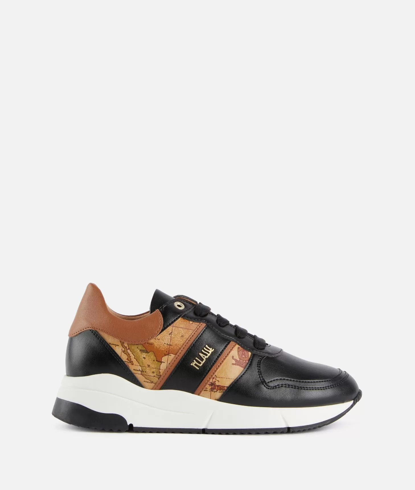 Alviero martini 1a classe Running in eco nappa con logo e dettagli Geo Classic Nere