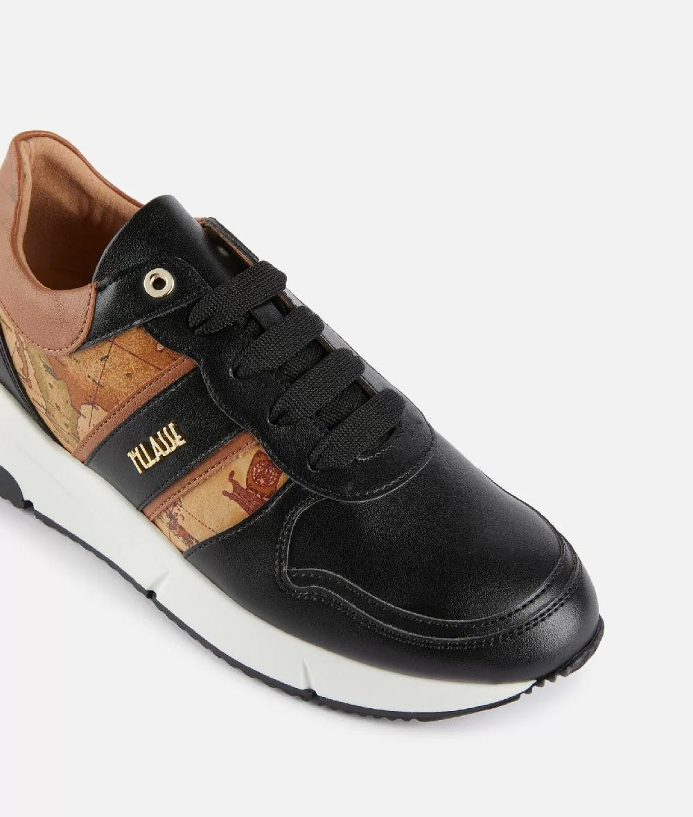 Alviero martini 1a classe Running in eco nappa con logo e dettagli Geo Classic Nere Fino al 50% di sconto