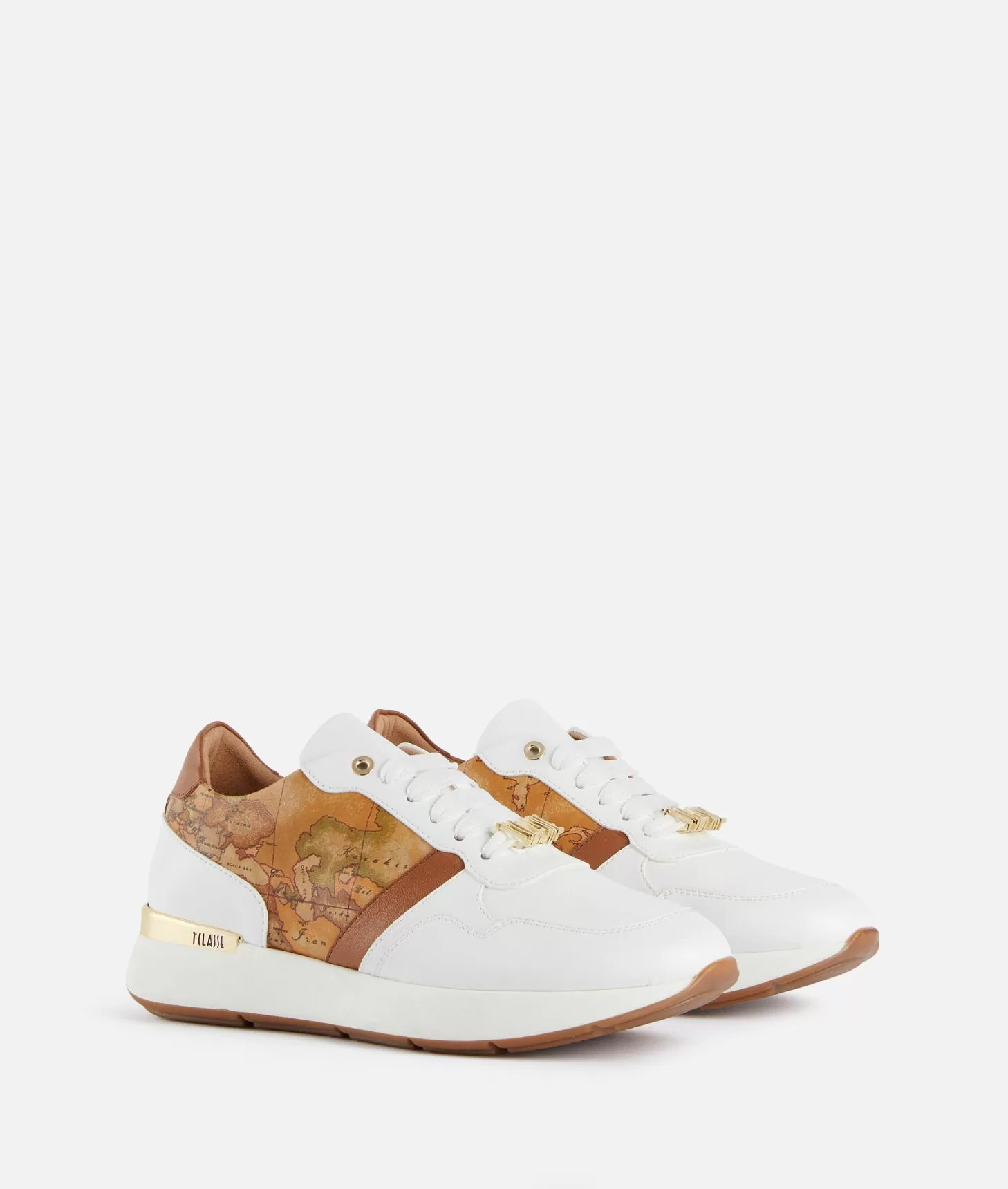 Alviero martini 1a classe Running in eco nappa con passalaccio 1ᴬ Classe Bianche Offerta speciale della fabbrica