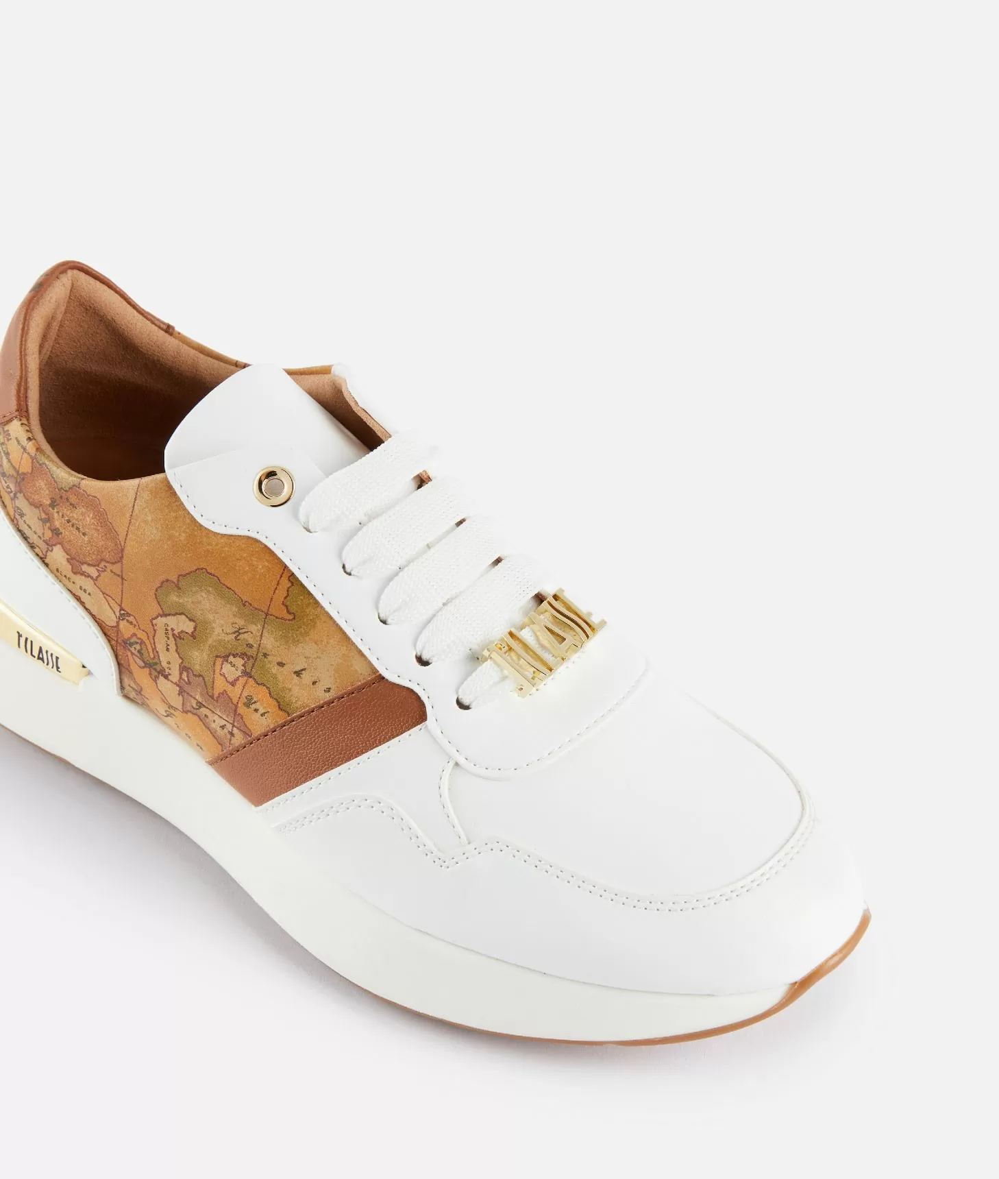 Alviero martini 1a classe Running in eco nappa con passalaccio 1ᴬ Classe Bianche Offerta speciale della fabbrica