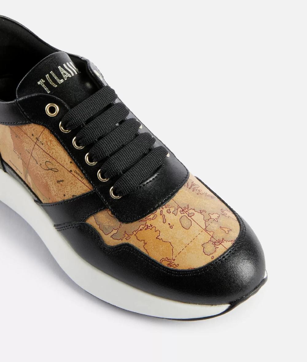 Alviero martini 1a classe Running in pelle liscia con dettagli Geo Classic Nere Super sconto
