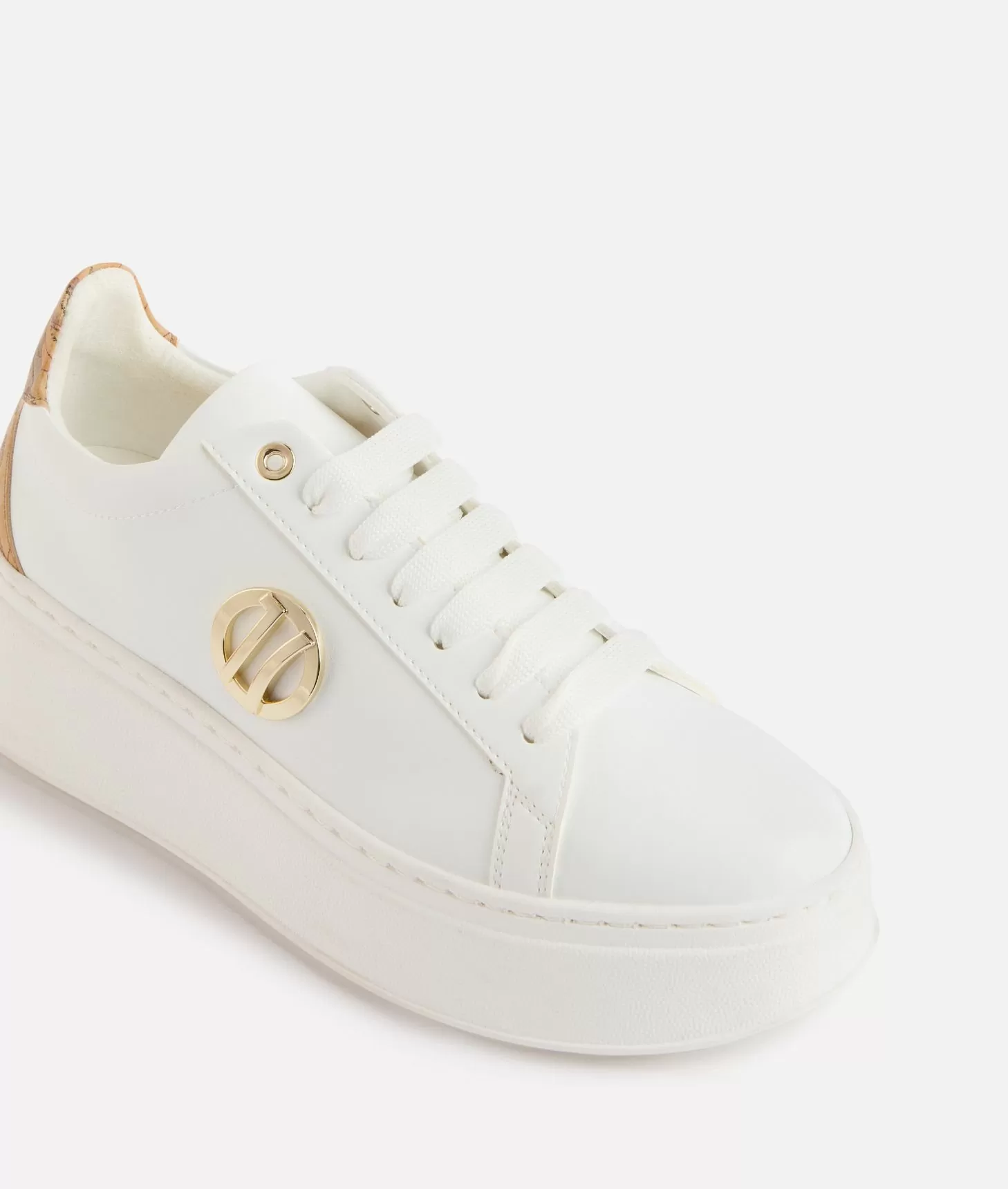 Alviero martini 1a classe Sneakers zeppate in eco nappa con dettaglio 1C Bianche Esporta salva