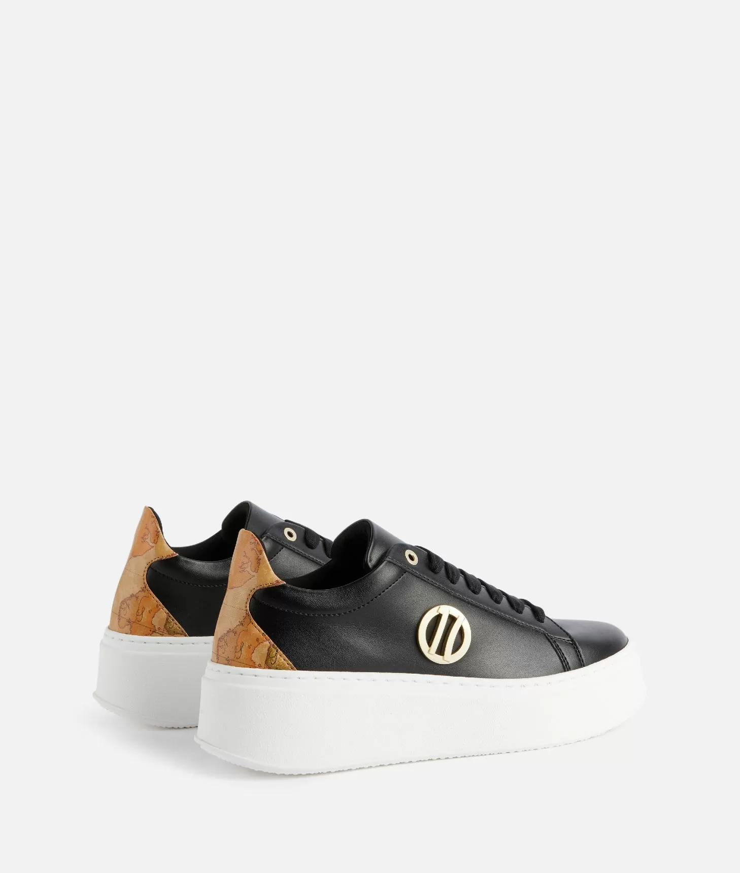 Alviero martini 1a classe Sneakers zeppate in eco nappa con dettaglio 1C Nere Black Friday Prezzi