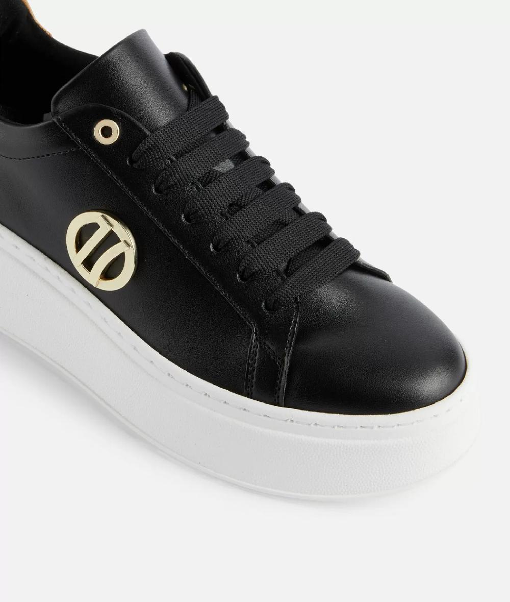 Alviero martini 1a classe Sneakers zeppate in eco nappa con dettaglio 1C Nere Black Friday Prezzi