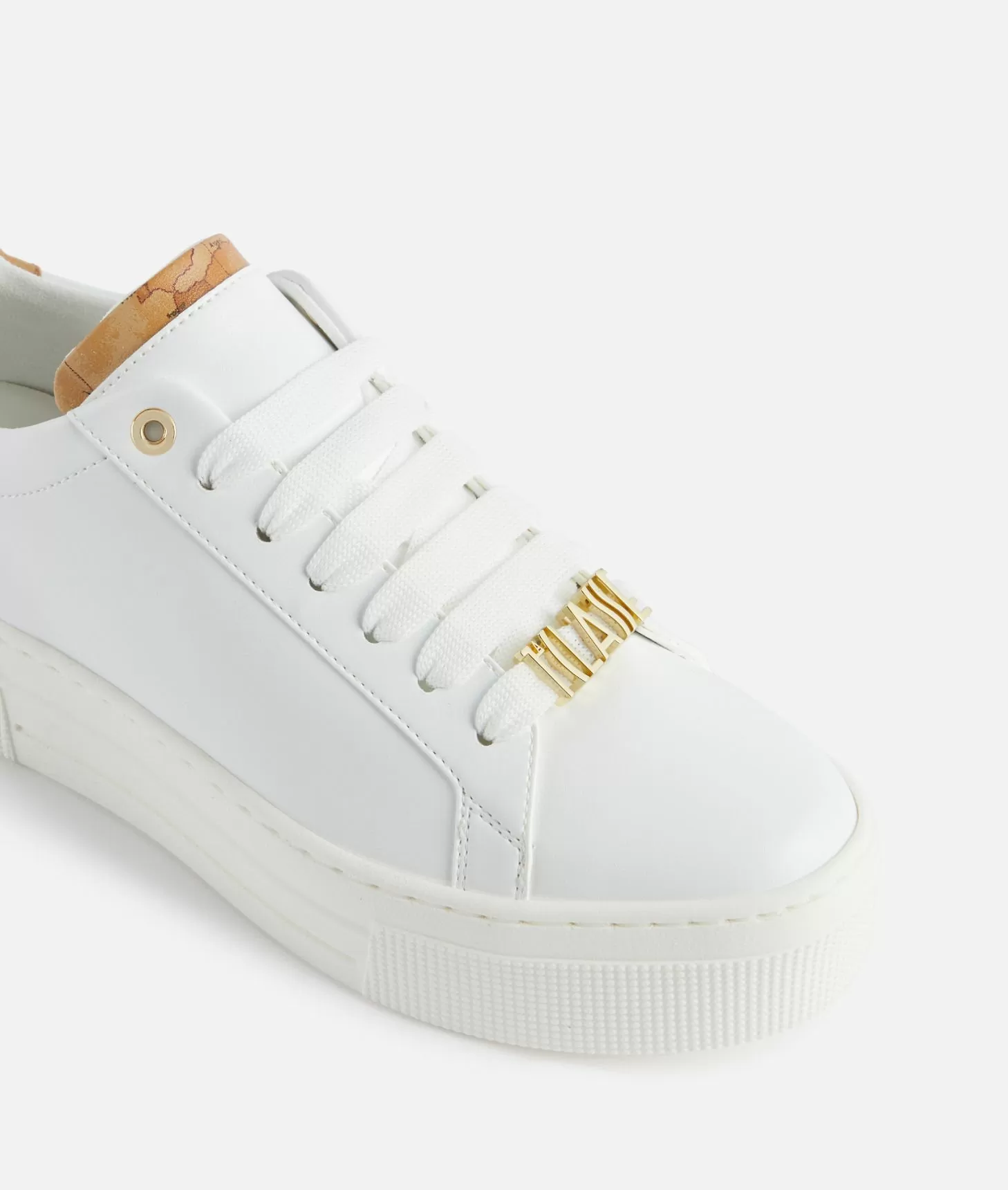 Alviero martini 1a classe Sneakers in eco nappa con passalaccio 1ᴬ Classe Bianche Duty-free