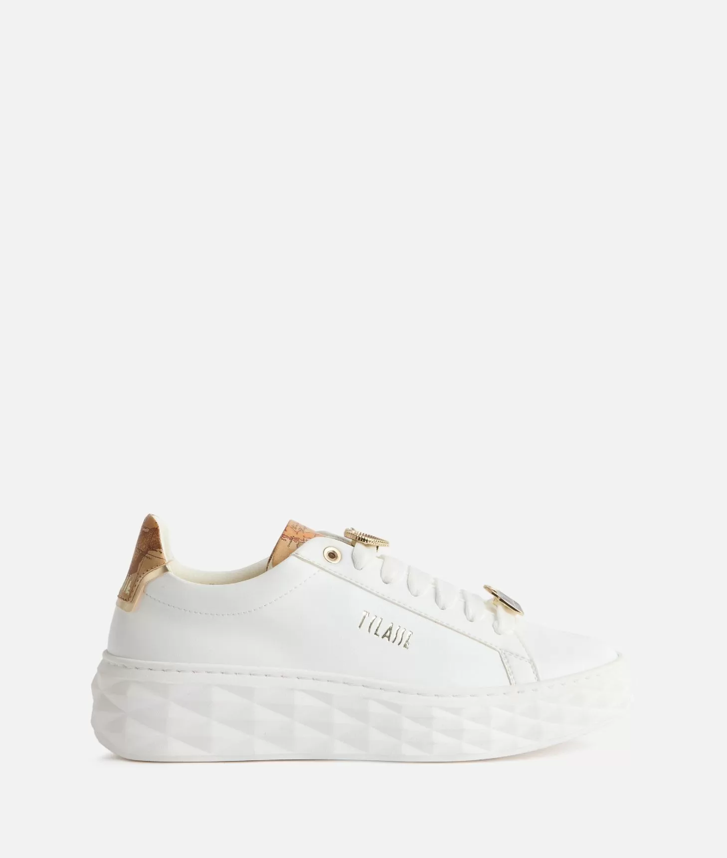 Alviero martini 1a classe Sneakers in eco nappa con passalacci Bianche