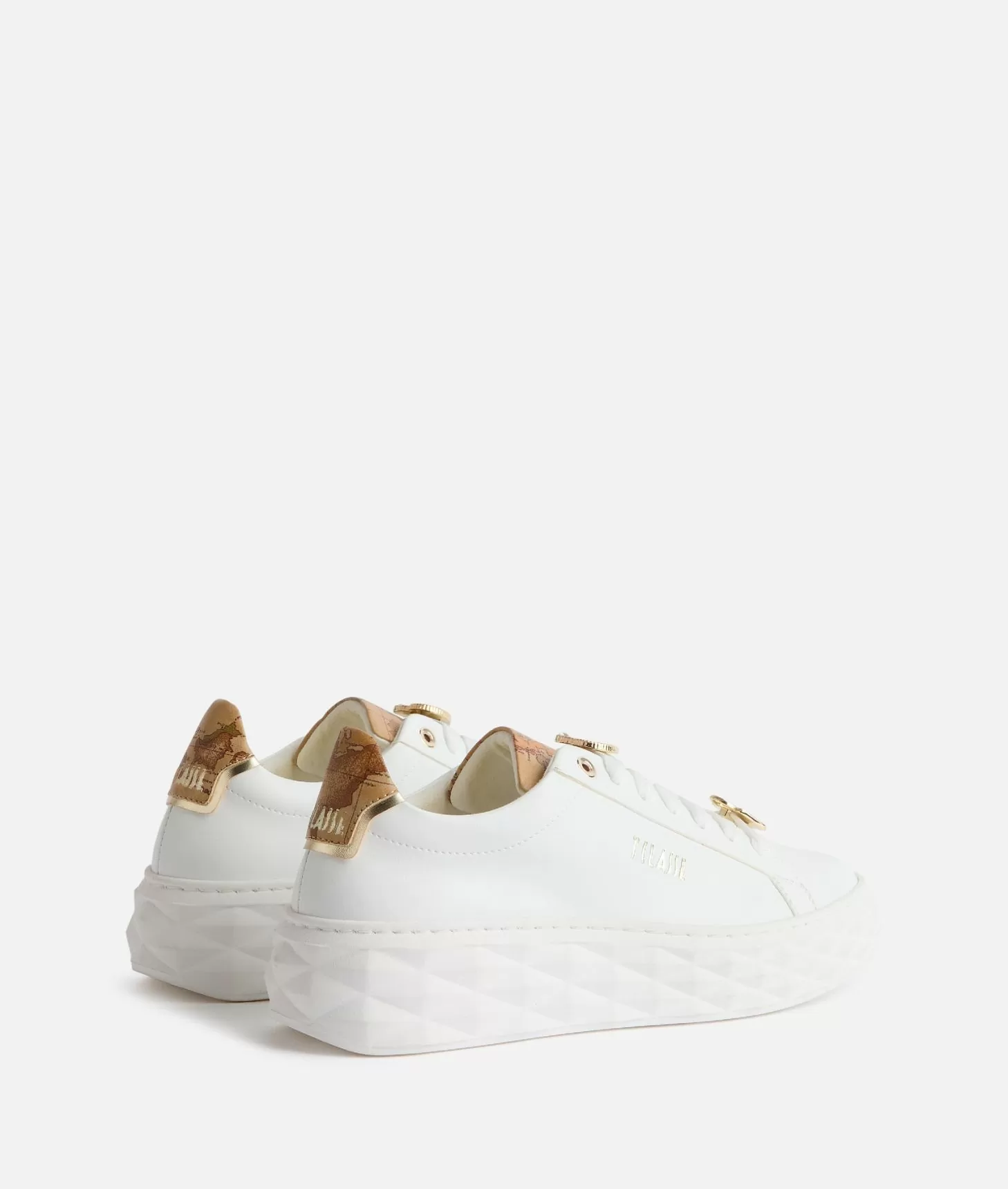 Alviero martini 1a classe Sneakers in eco nappa con passalacci Bianche 50% di sconto per tempo limitato