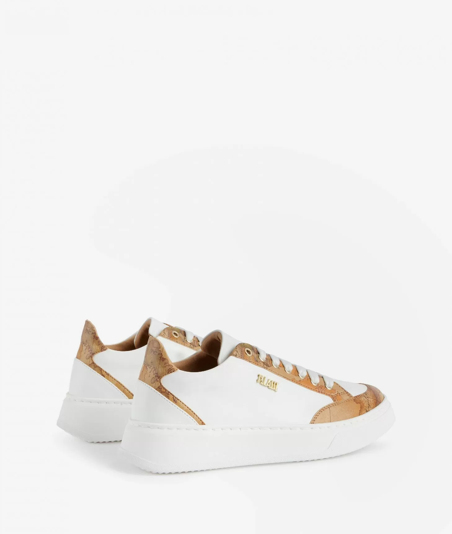 Alviero martini 1a classe Sneakers in eco nappa con dettagli Geo Classic Bianche Promozione