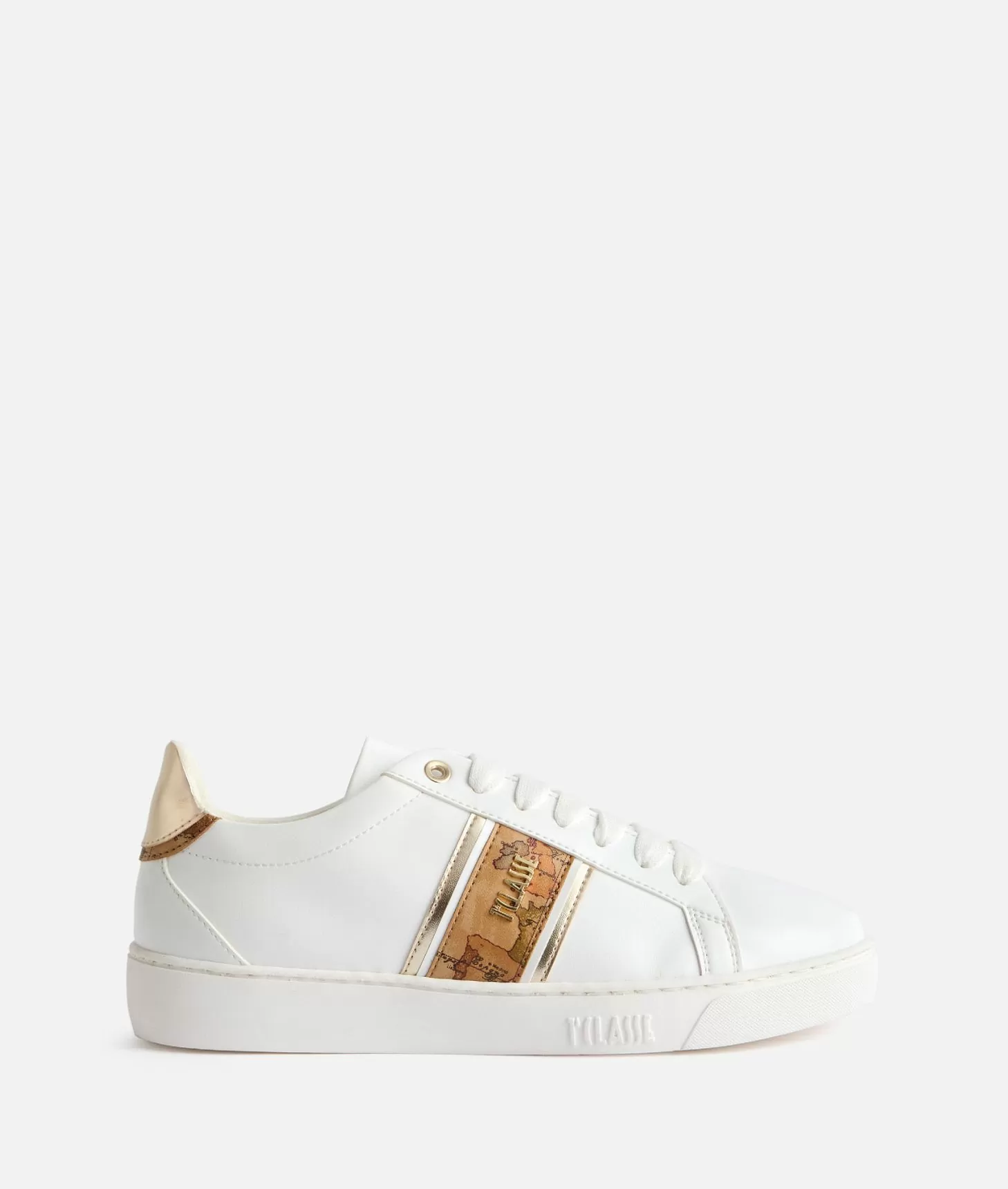 Alviero martini 1a classe Sneakers in eco nappa con banda Geo Classic Bianche