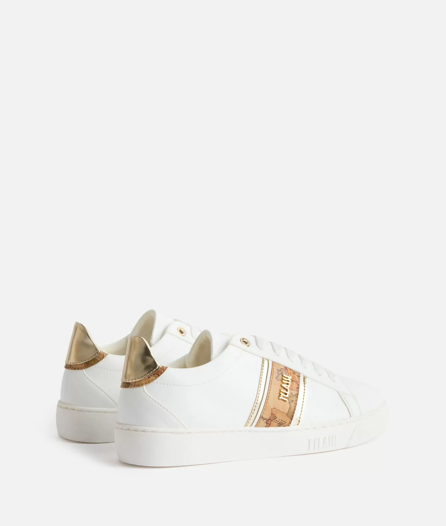 Alviero martini 1a classe Sneakers in eco nappa con banda Geo Classic Bianche Spedizione Gratuita
