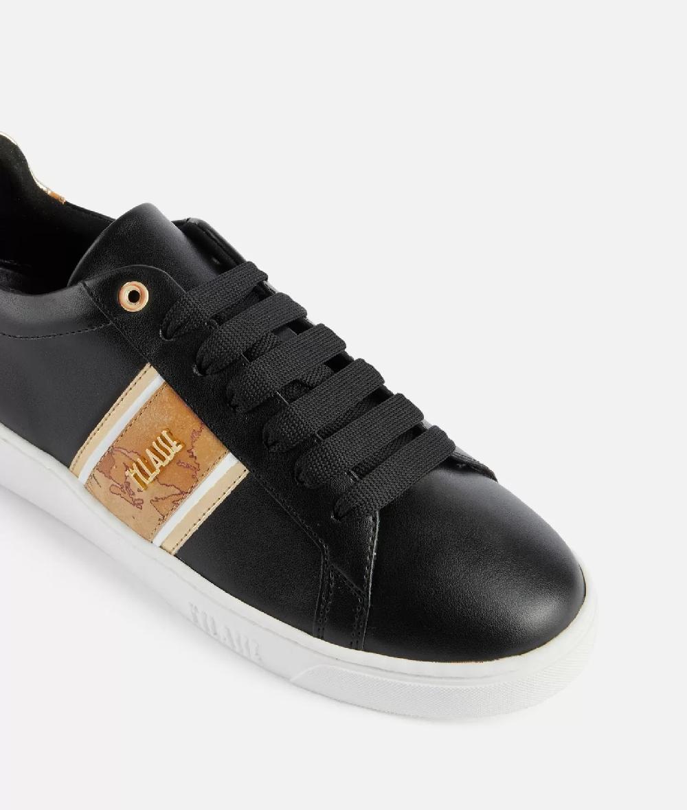 Alviero martini 1a classe Sneakers in eco nappa con banda Geo Classic Nere Pezzi Unici
