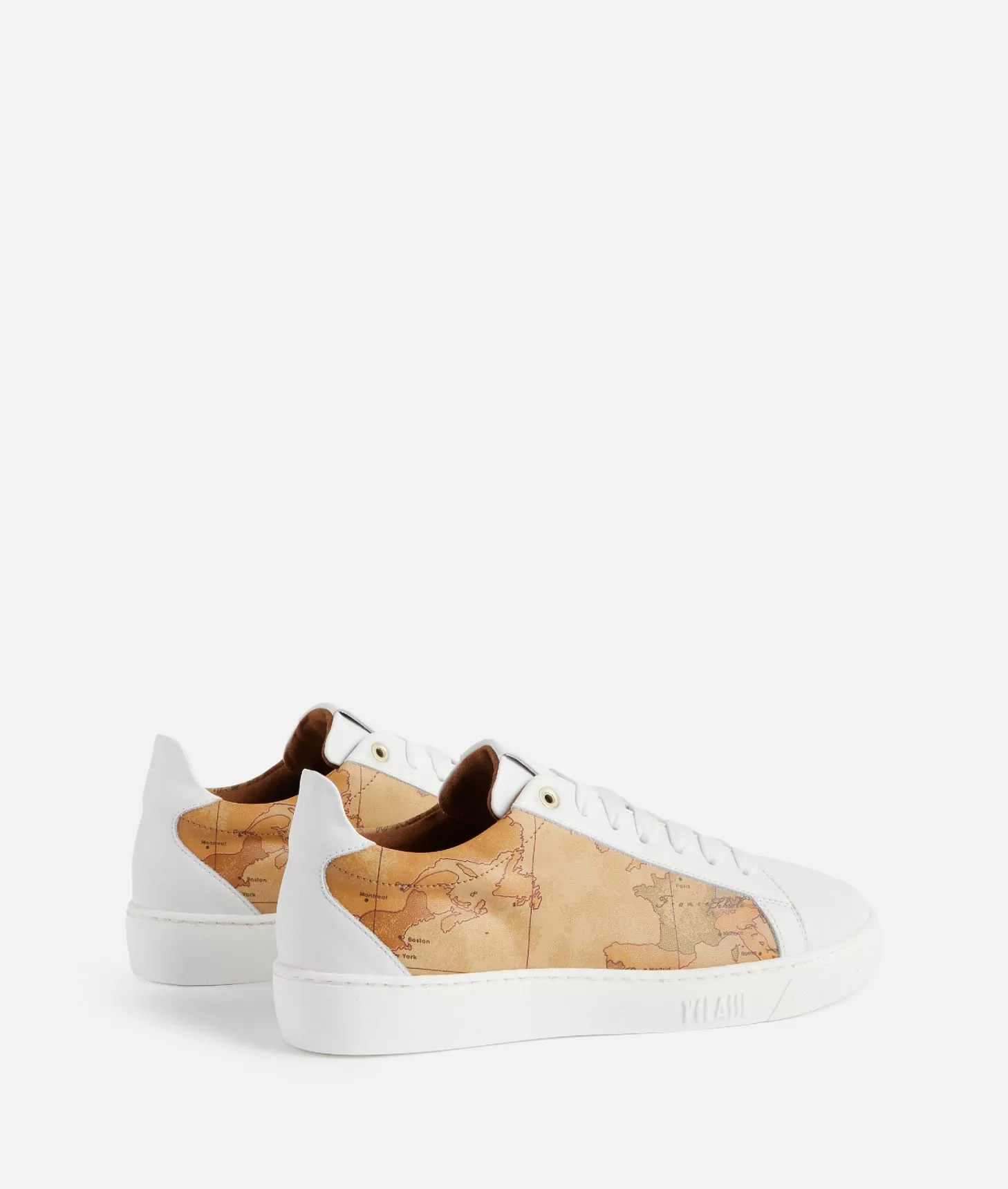 Alviero martini 1a classe Sneakers in pelle liscia ed eco nappa Geo Classic Bianche Soddisfazione Garantita
