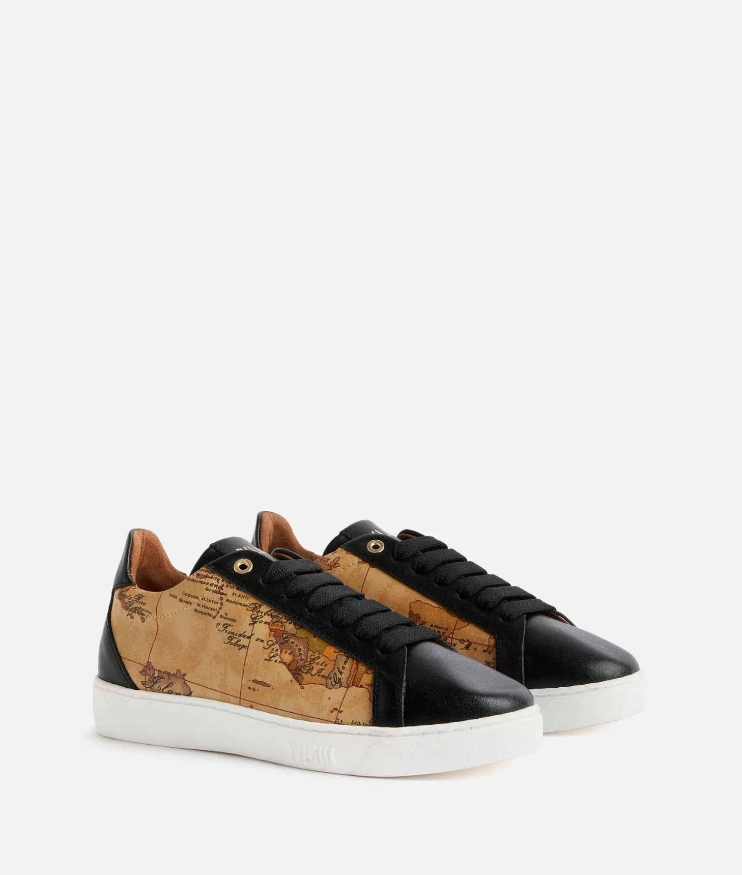 Alviero martini 1a classe Sneakers in pelle liscia ed eco nappa Geo Classic Nere Negozi Online