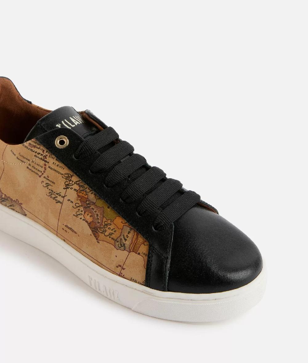 Alviero martini 1a classe Sneakers in pelle liscia ed eco nappa Geo Classic Nere Negozi Online