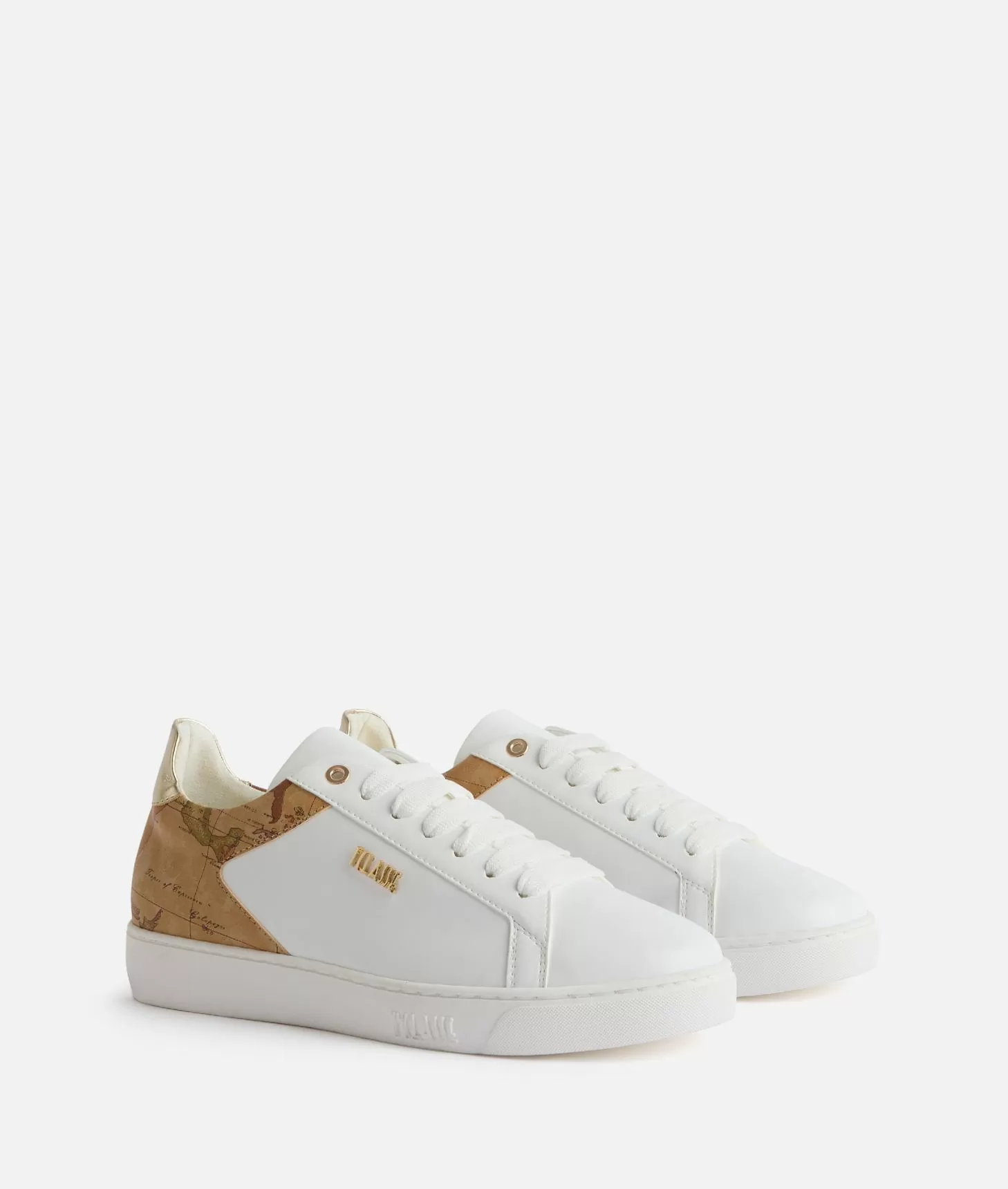 Alviero martini 1a classe Sneakers in eco nappa con logo 1ᴬ Classe Bianche Acquista Ora