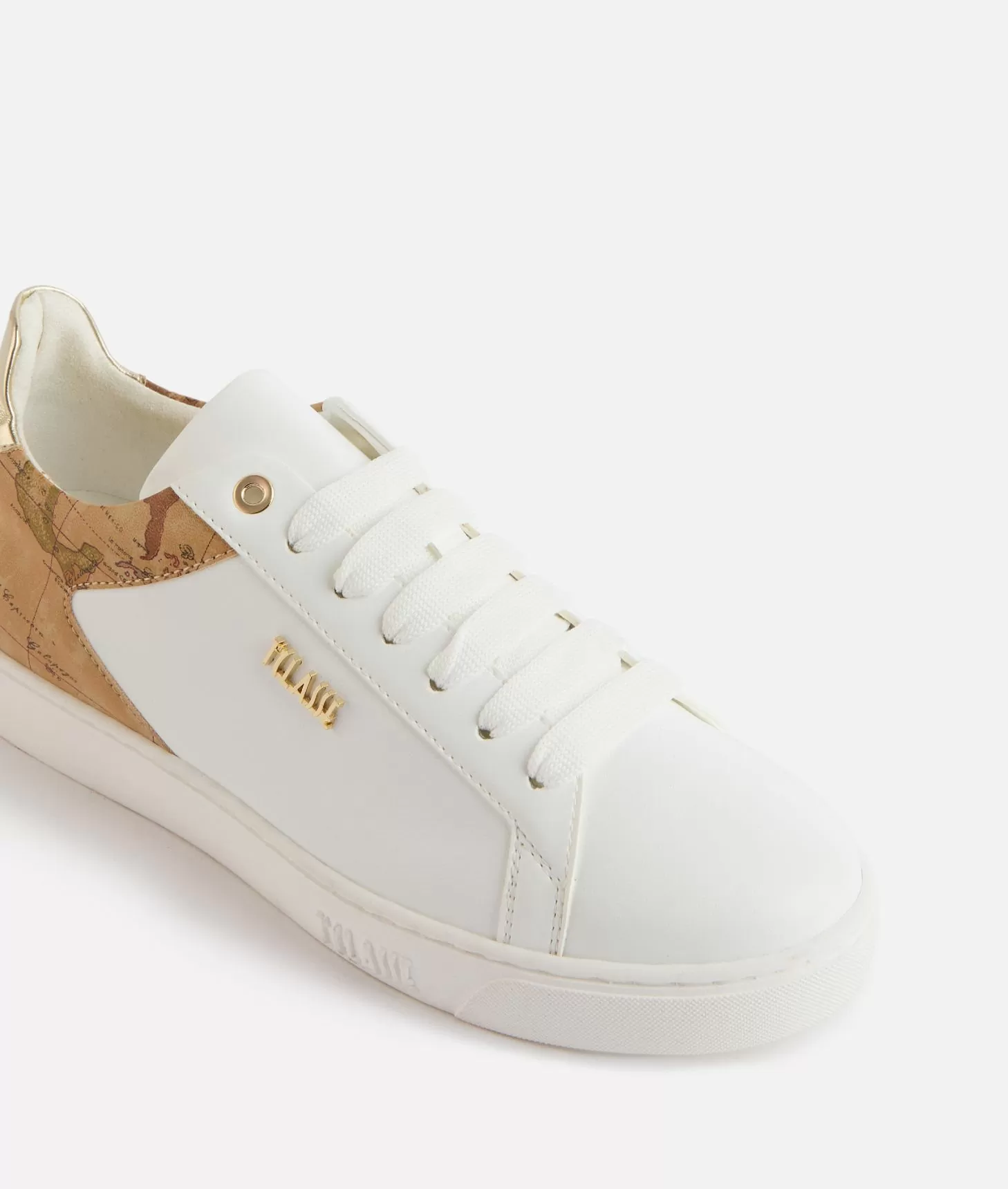 Alviero martini 1a classe Sneakers in eco nappa con logo 1ᴬ Classe Bianche Acquista Ora