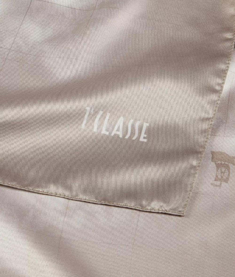 Alviero martini 1a classe Foulard Geo Sfumato 90x90 Taupe Chiaro Shopping Online