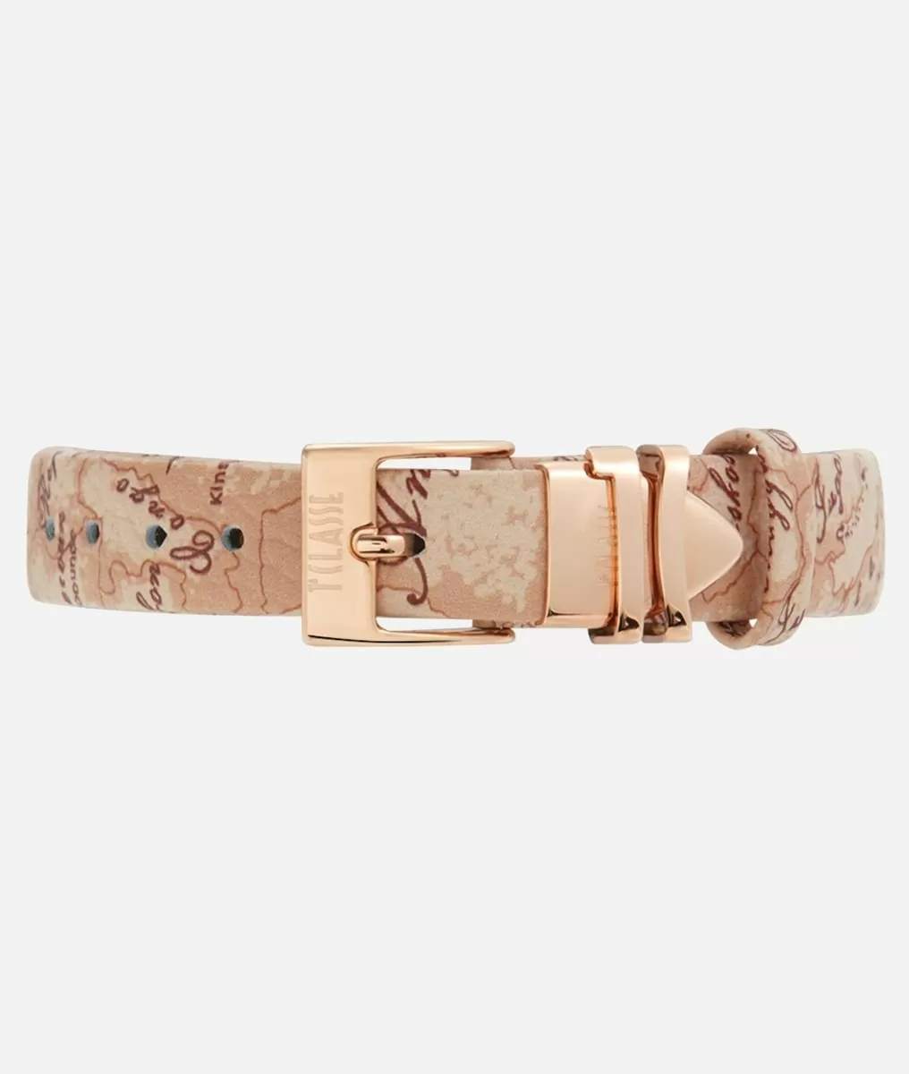 Alviero martini 1a classe Sardegna orologio con cinturino in pelle stampa Geo Beige Vendita Economica