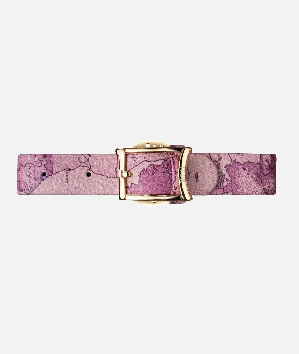 Alviero martini 1a classe La Croisette bracciale con cinturino in pelle Geo Orchidea Nuova