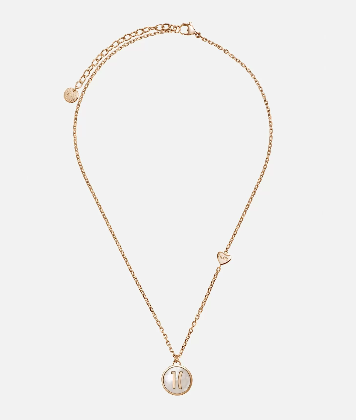Alviero martini 1a classe Via Condotti girocollo con pendente in madreperla Oro Rosa